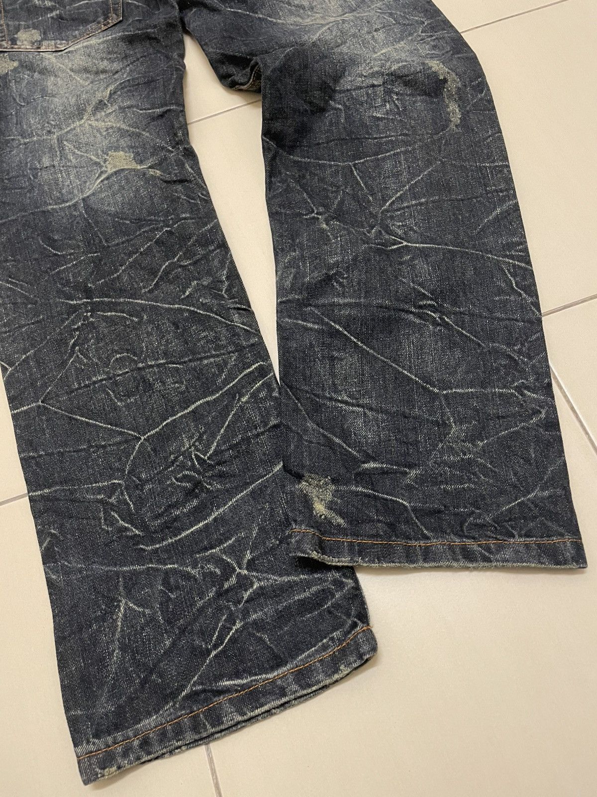 Japanese Brand Nylaus Clothing Double Waist Jeans Size US 28 / EU 44 - 6 Thumbnail