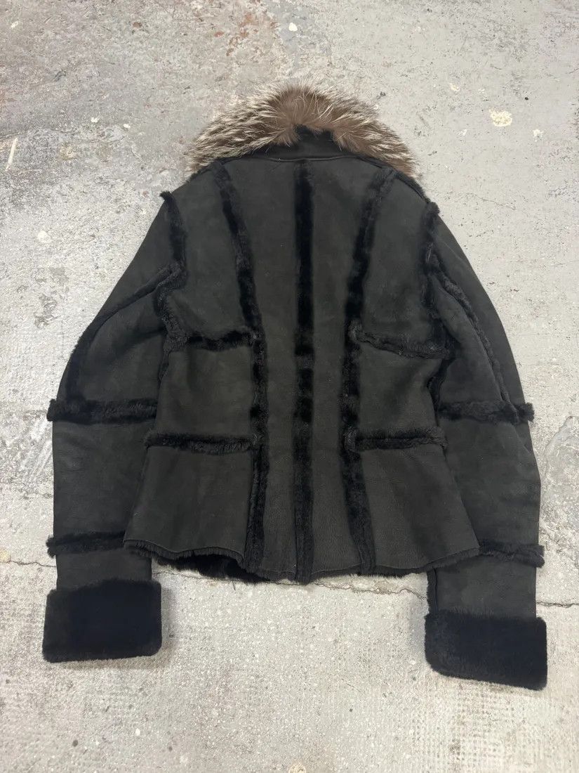 Roberto Cavalli × Vintage FW2006 Roberto Cavalli Black Fur Premium Leather Jacket Size M / US 6-8 / IT 42-44 - 2 Thumbnail