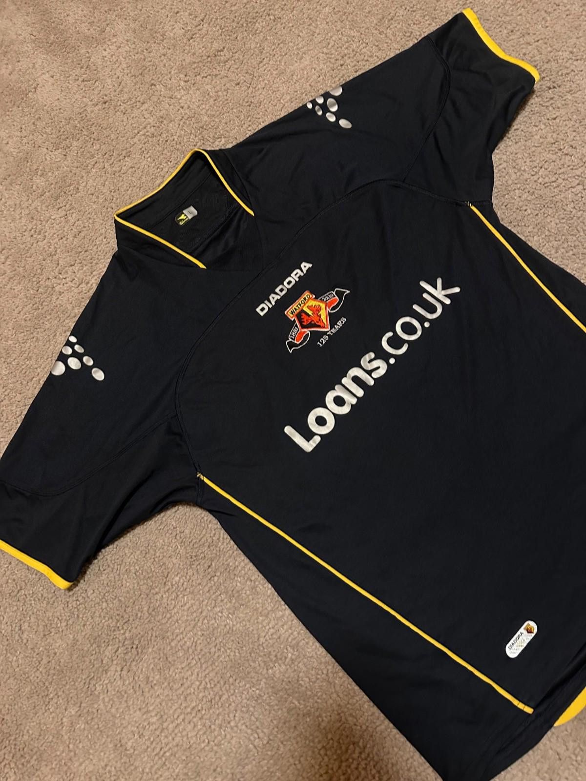 Diadora WATFORD 2006/2007 AWAY FOOTBALL SHIRT DIADORA VINTAGE JERSEY Size US L / EU 52-54 / 3 - 3 Thumbnail