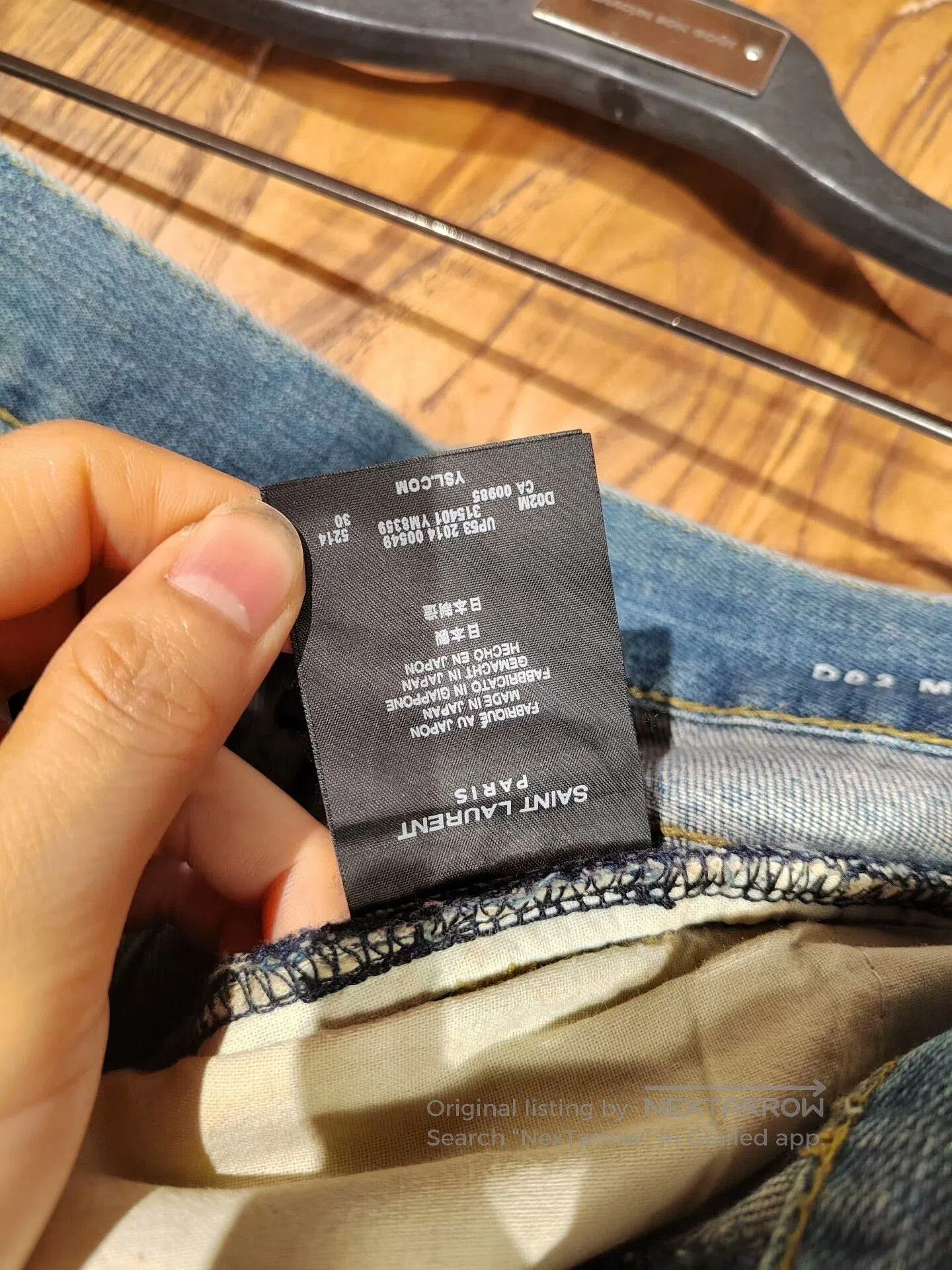 Saint Laurent Paris Saint Laurent Distressed Denim Jeans. Size US 30 / EU 46 - 5 Thumbnail