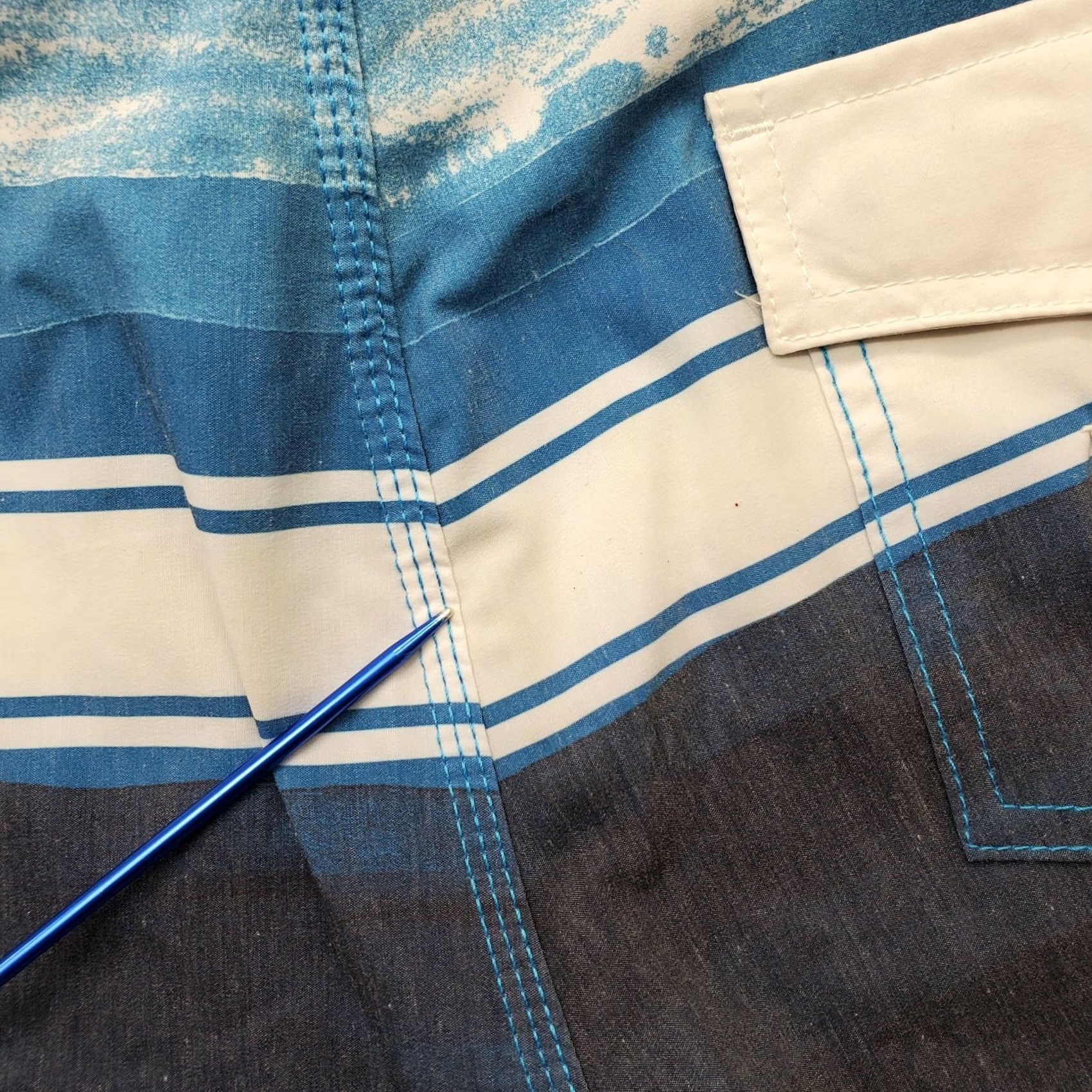 O'Neill O'Neill Board Shorts Mens 34 Multi Striped Surf Surfing Water Polo Drawstring Size US S / EU 44-46 / 1 - 6 Thumbnail