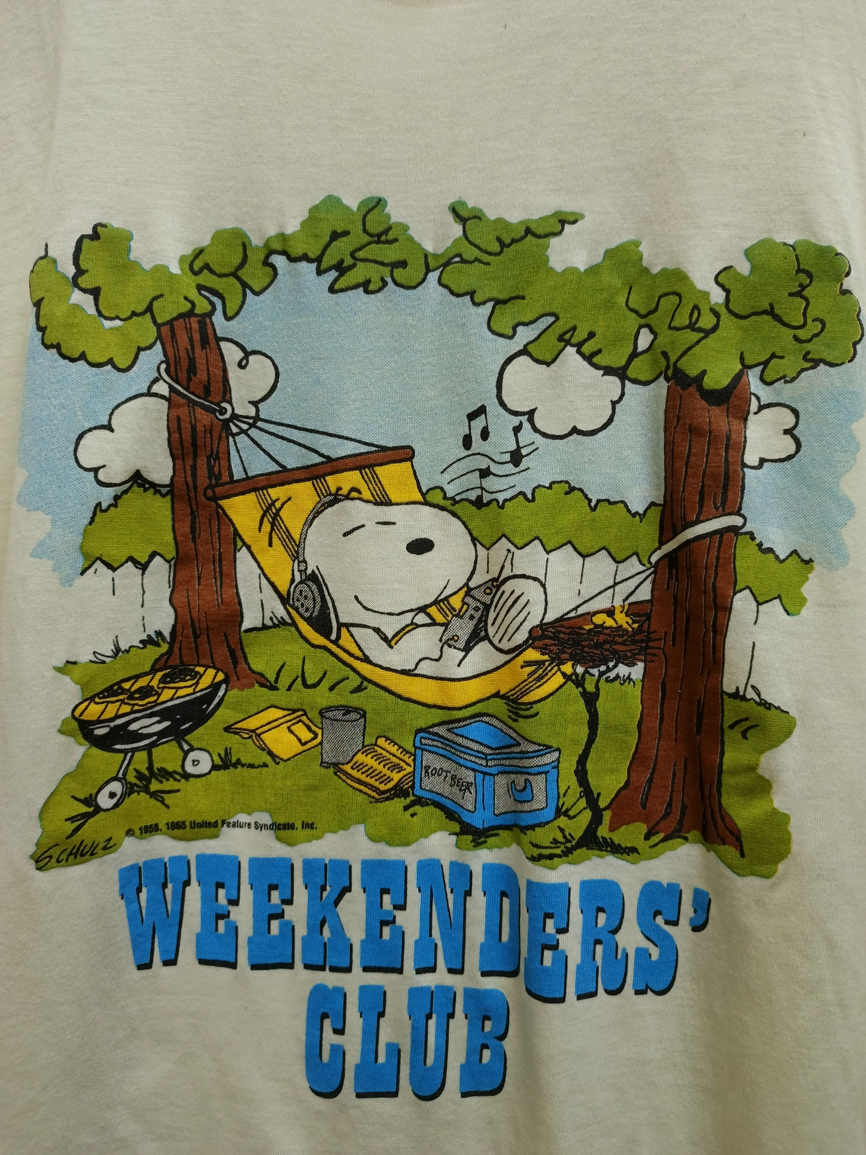 Vintage VINTAGE SNOOPY SHIRT 80s PEANUTS Size US L / EU 52-54 / 3 - 3 Thumbnail