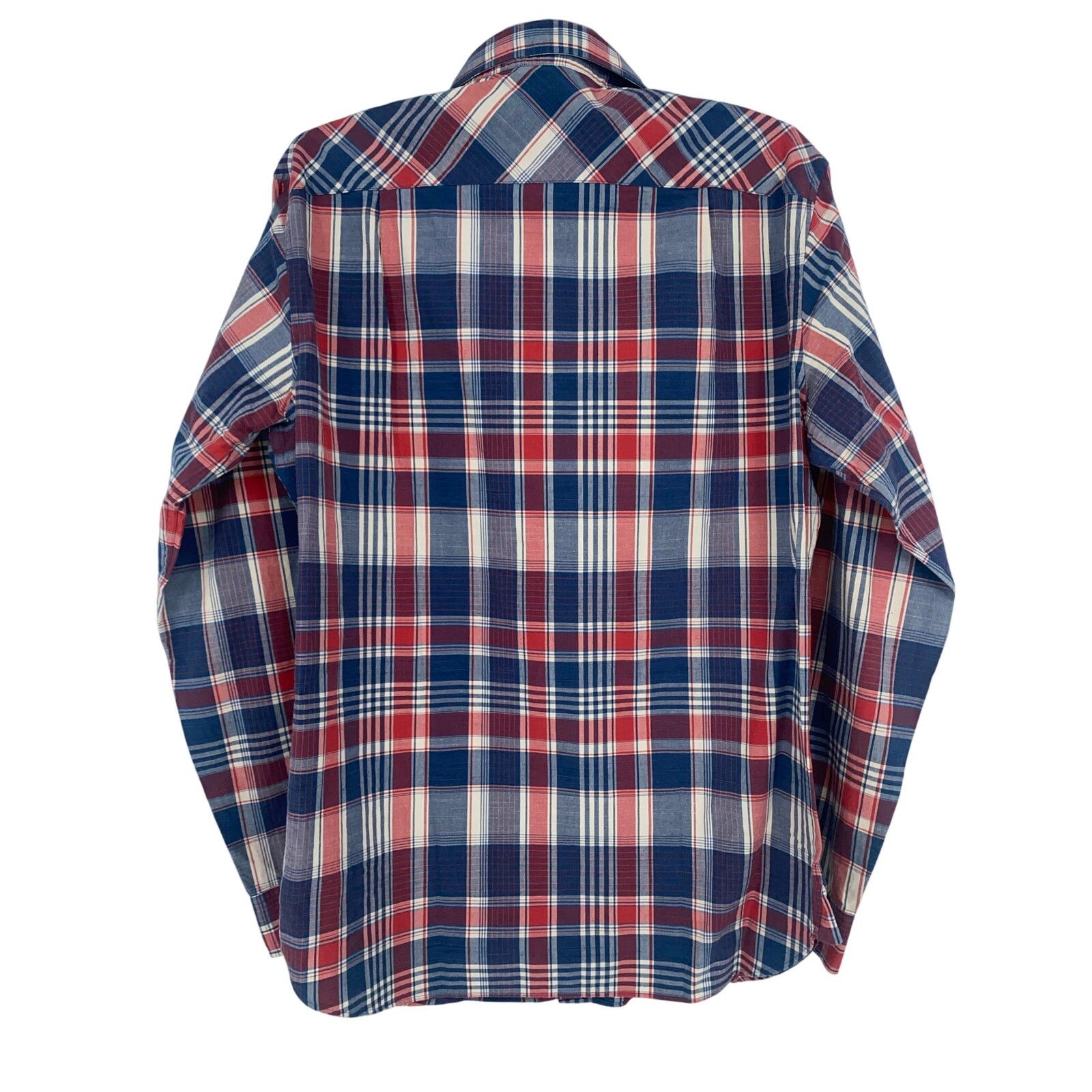 Brooks Brothers Brooks Brothers Red White Blue Plaid Long Sleeve Shirt Mens Size US M / EU 48-50 / 2 - 6 Thumbnail