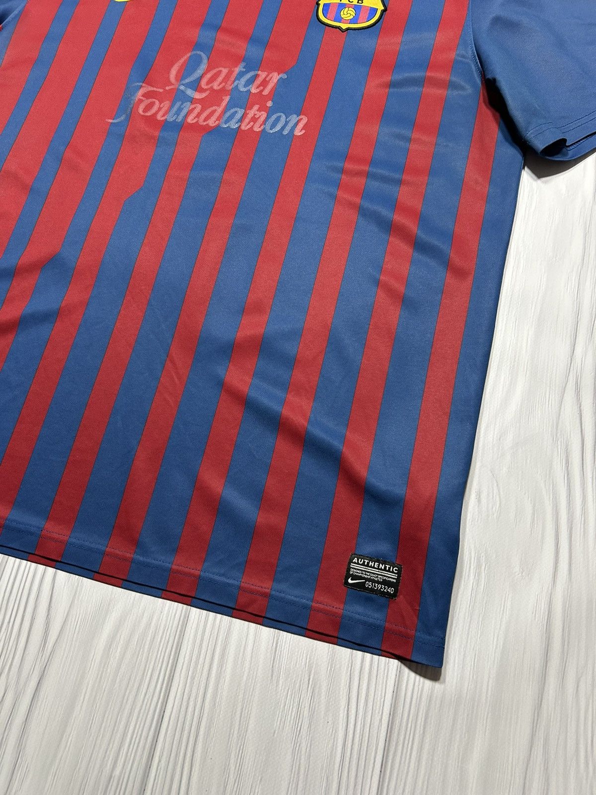 Nike Vintage F.C. Barcelona 2011-12 Nike Soccer Jersey T-Shirt Size US XL / EU 56 / 4 - 4 Thumbnail