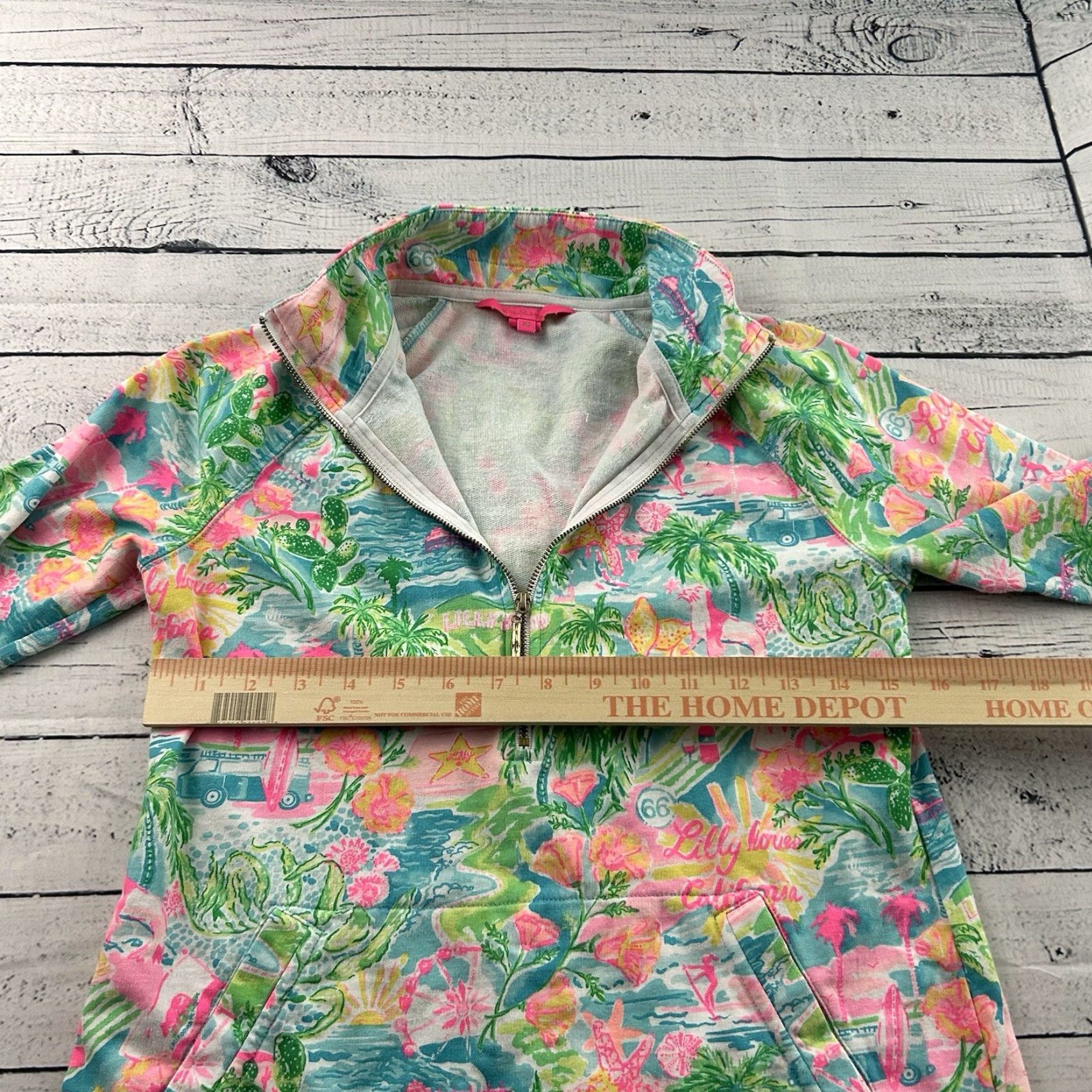 Lilly Pulitzer Lilly Pulitzer 1/4 Zip Floral Skipper Pullover Jacket Women's XS Pullover XS Floral Multicolor 1/4 Zip Womens Size XS / US 0-2 / IT 36-38 - 4 Thumbnail