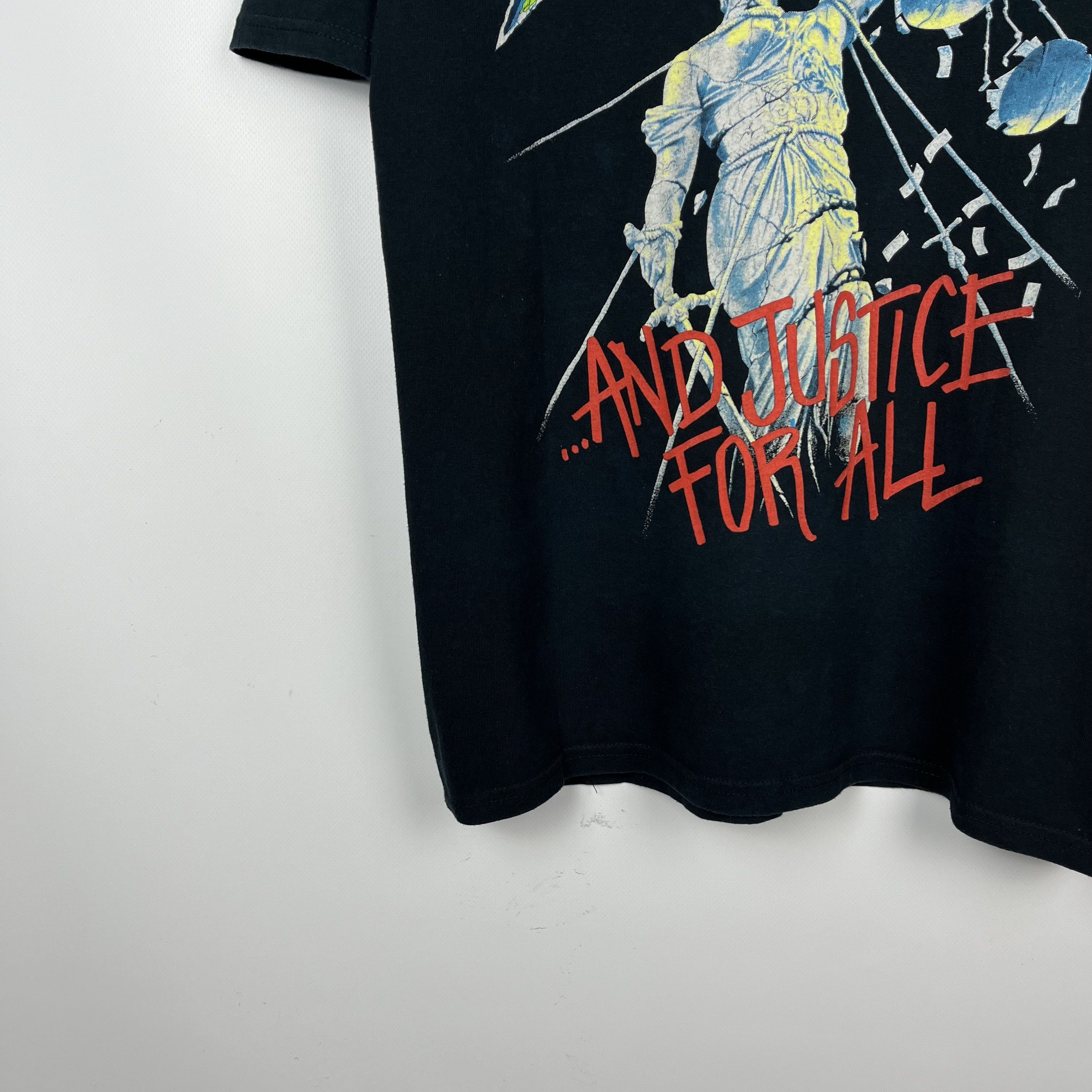 Band Tees Vintage Metallica And Justice For All Rock Band T Shirt 1994 Size US M / EU 48-50 / 2 - 4 Thumbnail