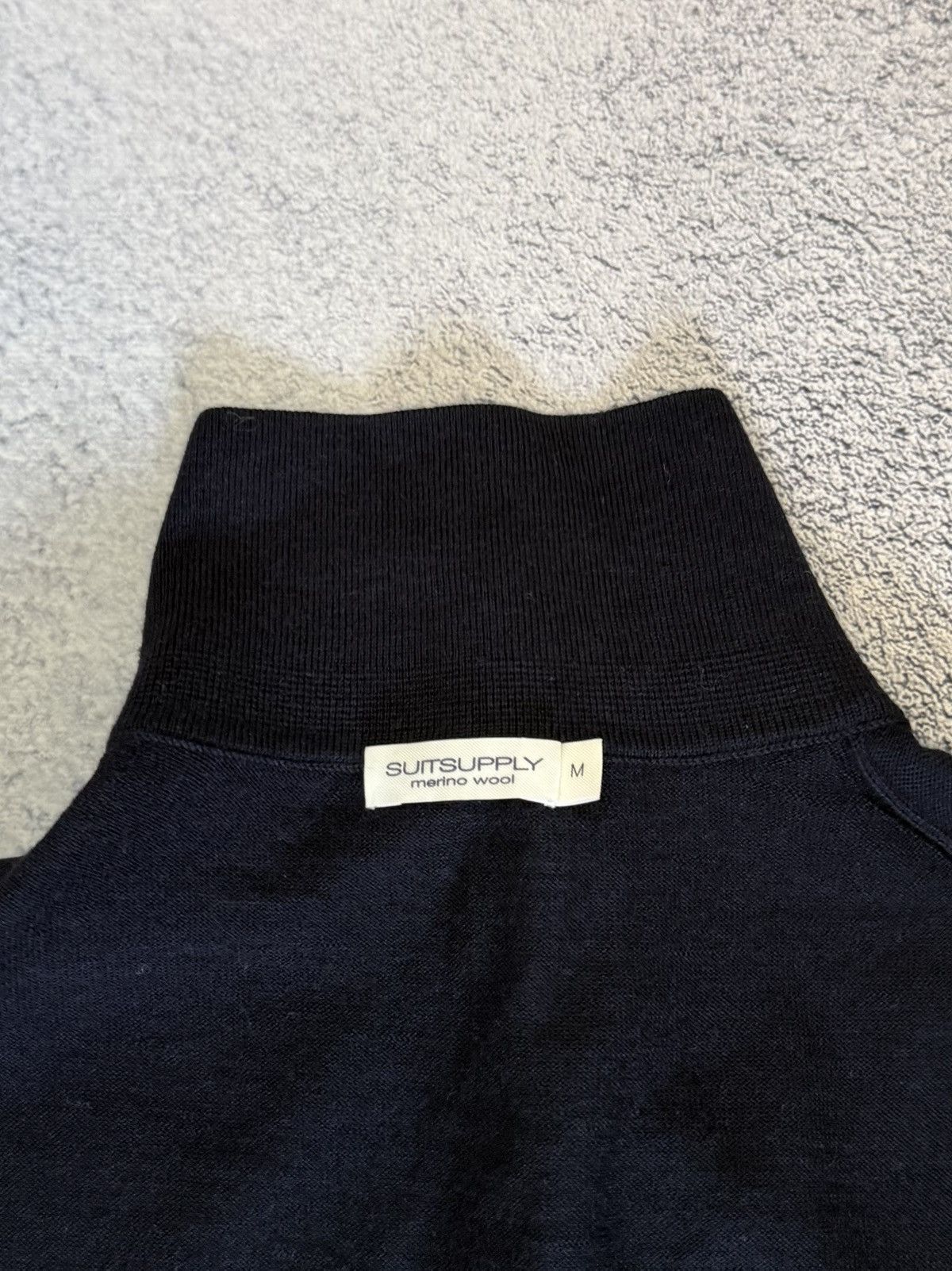 Suitsupply Suitsupply Merino Wool Polo Sweater M Fine Knit Long Sleeve Size US M / EU 48-50 / 2 - 10 Thumbnail