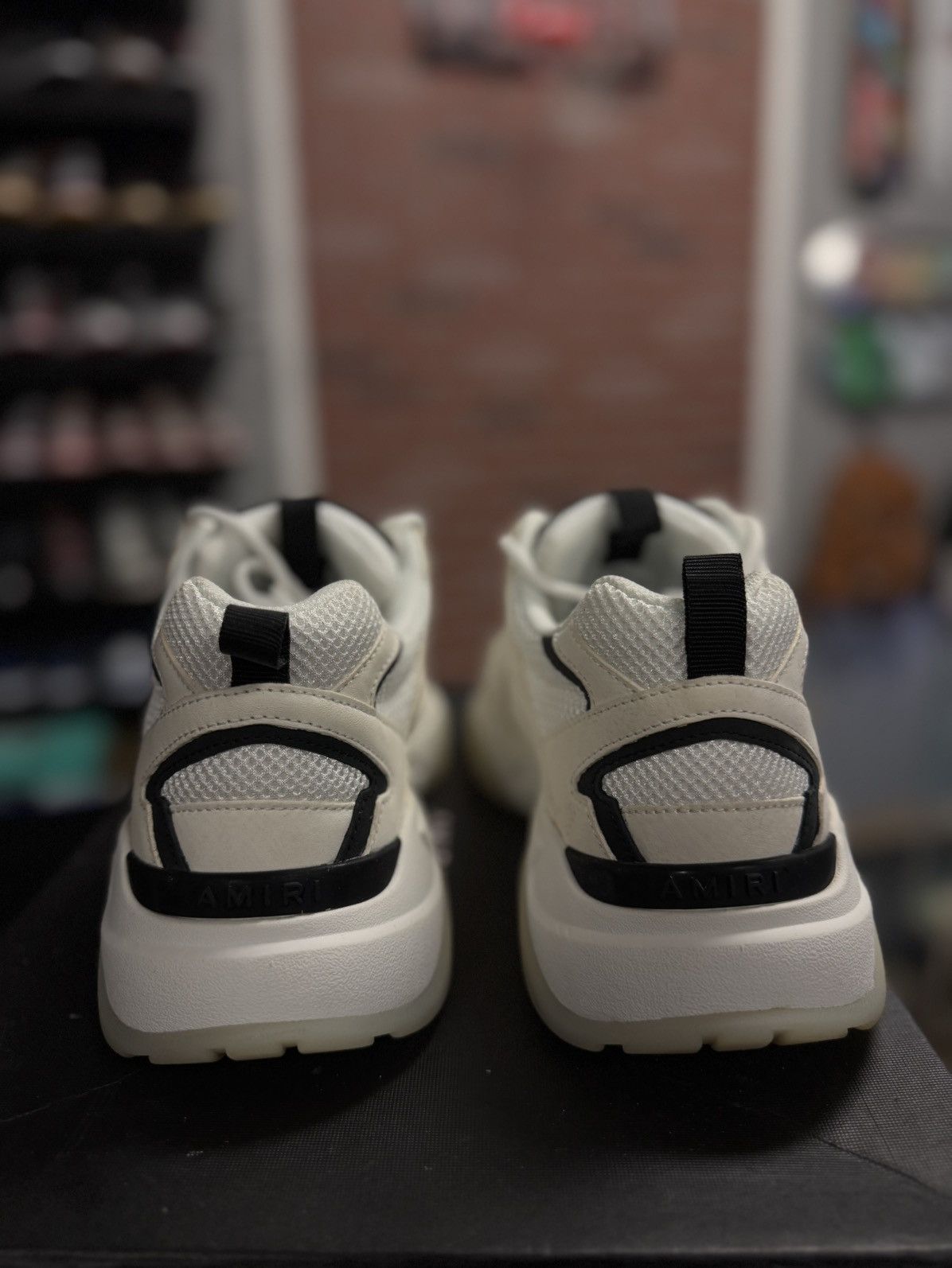 Amiri 46EU/13US - Amiri BONE RUNNER White & Black W BOX Size US 13 / EU 46 - 8 Thumbnail