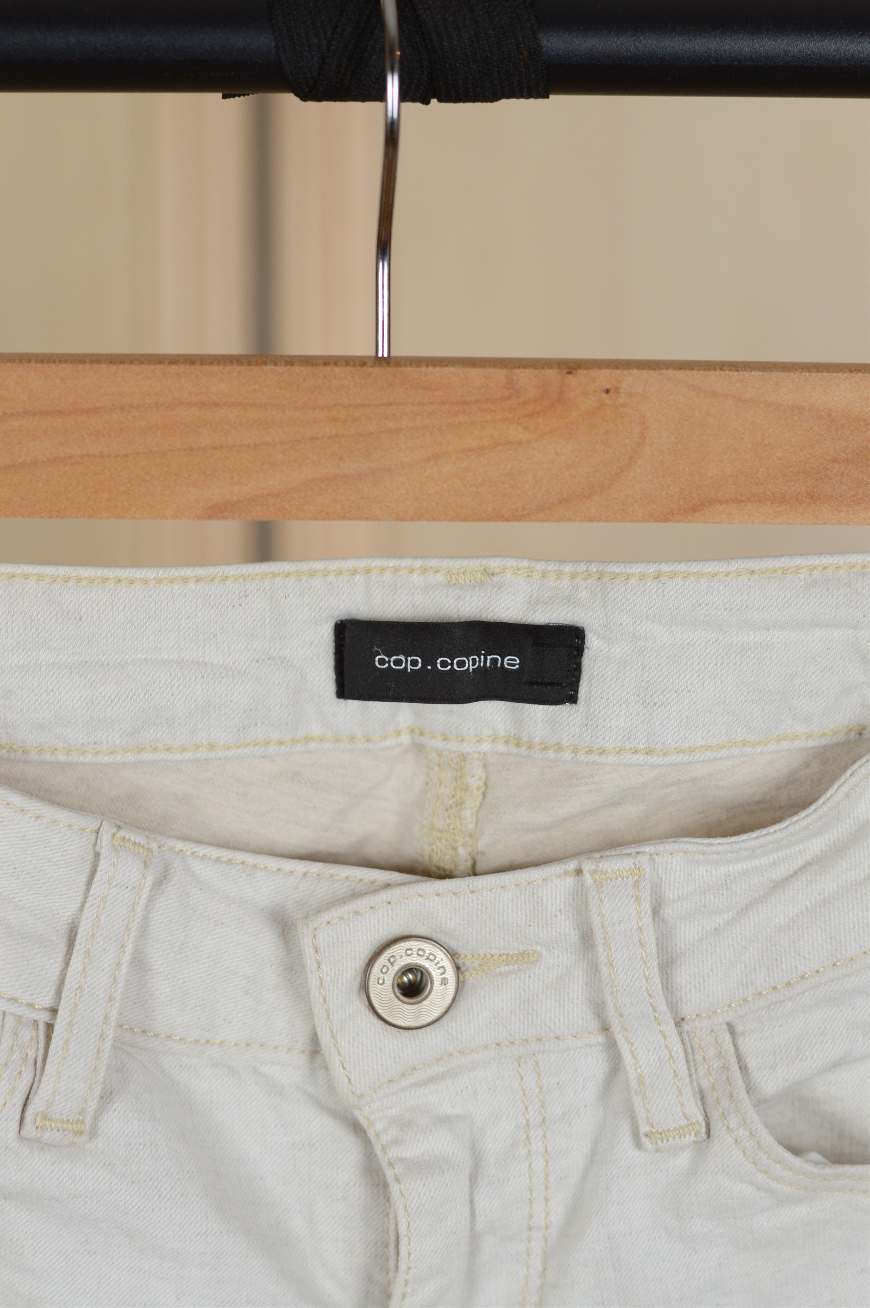 Cop Copine Cop Copine Avant Garde Dirty White Jeans Pant Size 28" / US 6 / IT 42 - 5 Thumbnail