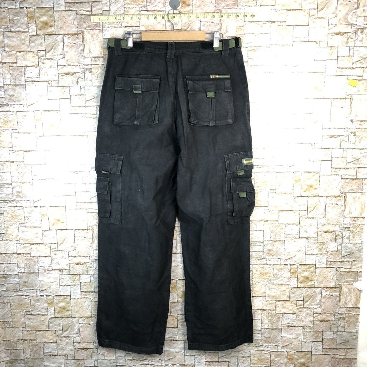 Japanese Brand ZMJ Black Cargo utility tactical Multipocket Pants #A986 Size US 34 / EU 50 - 13 Thumbnail