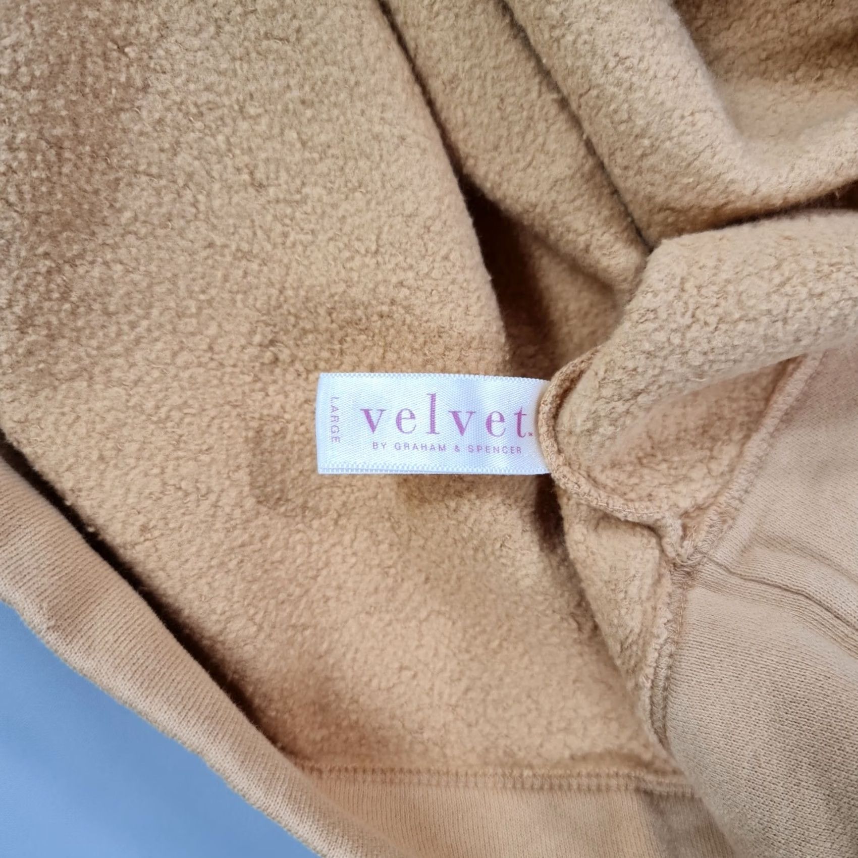 Velvet Velvet by Graham & Spencer Womens Sweatshirt Gold Large Denny Henley Sweater Top Size L / US 10 / IT 46 - 7 Thumbnail