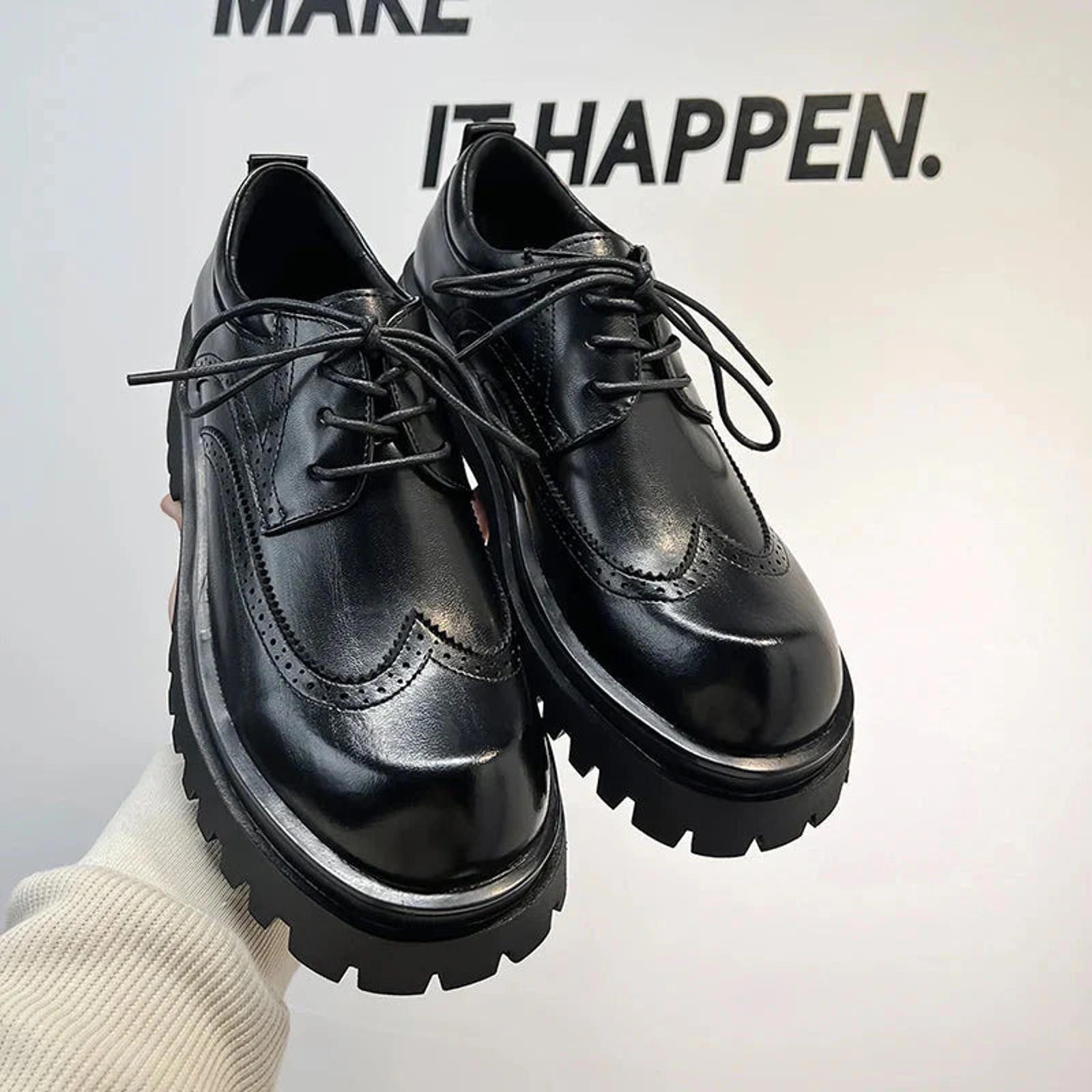 Leather Chunky Platform Oxford Brogues Size US 10 / EU 43 - 4 Thumbnail