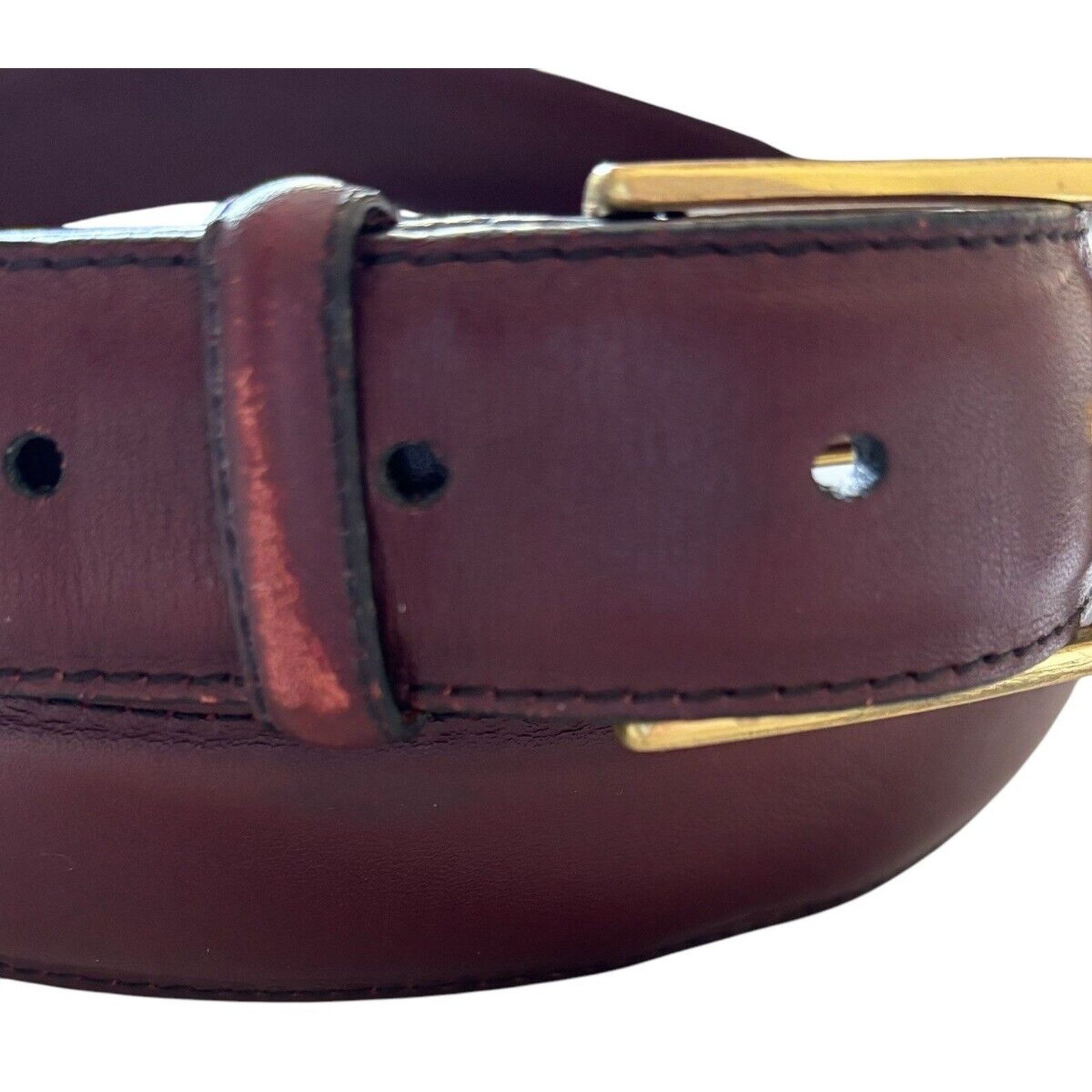 Brighton BRIGHTON 36113 ANILINA Brown men's leather belt Men’s sz 42 Size 42 - 6 Thumbnail