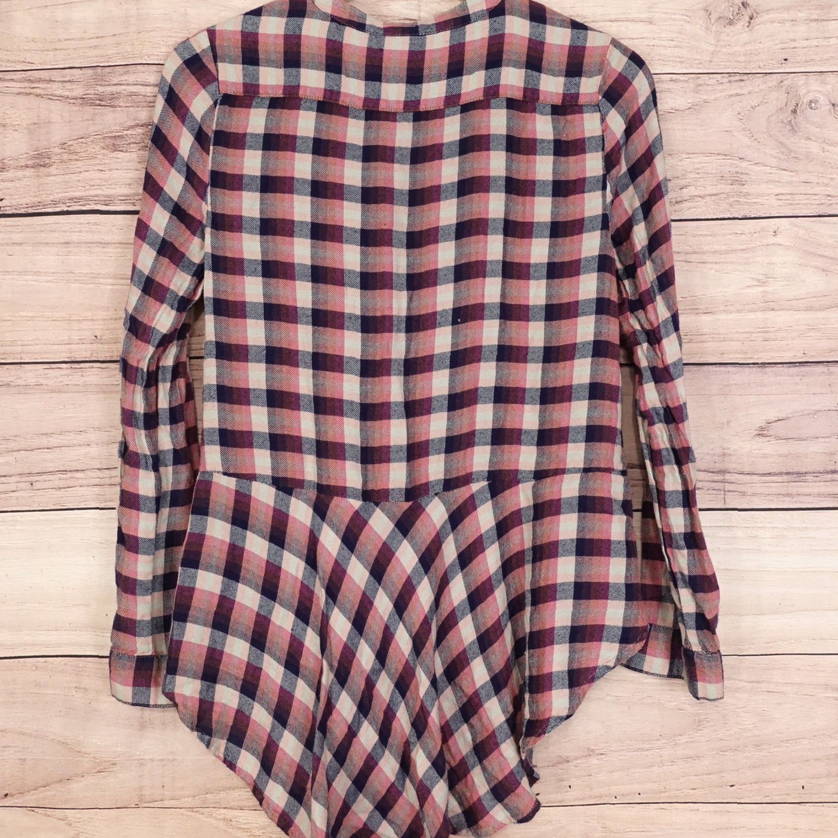 Lucky Brand Vintage Lucky Brand Plaid Henley Flannel Shirt Women's XS Casual Long Sleeve Size XS / US 0-2 / IT 36-38 - 4 Thumbnail