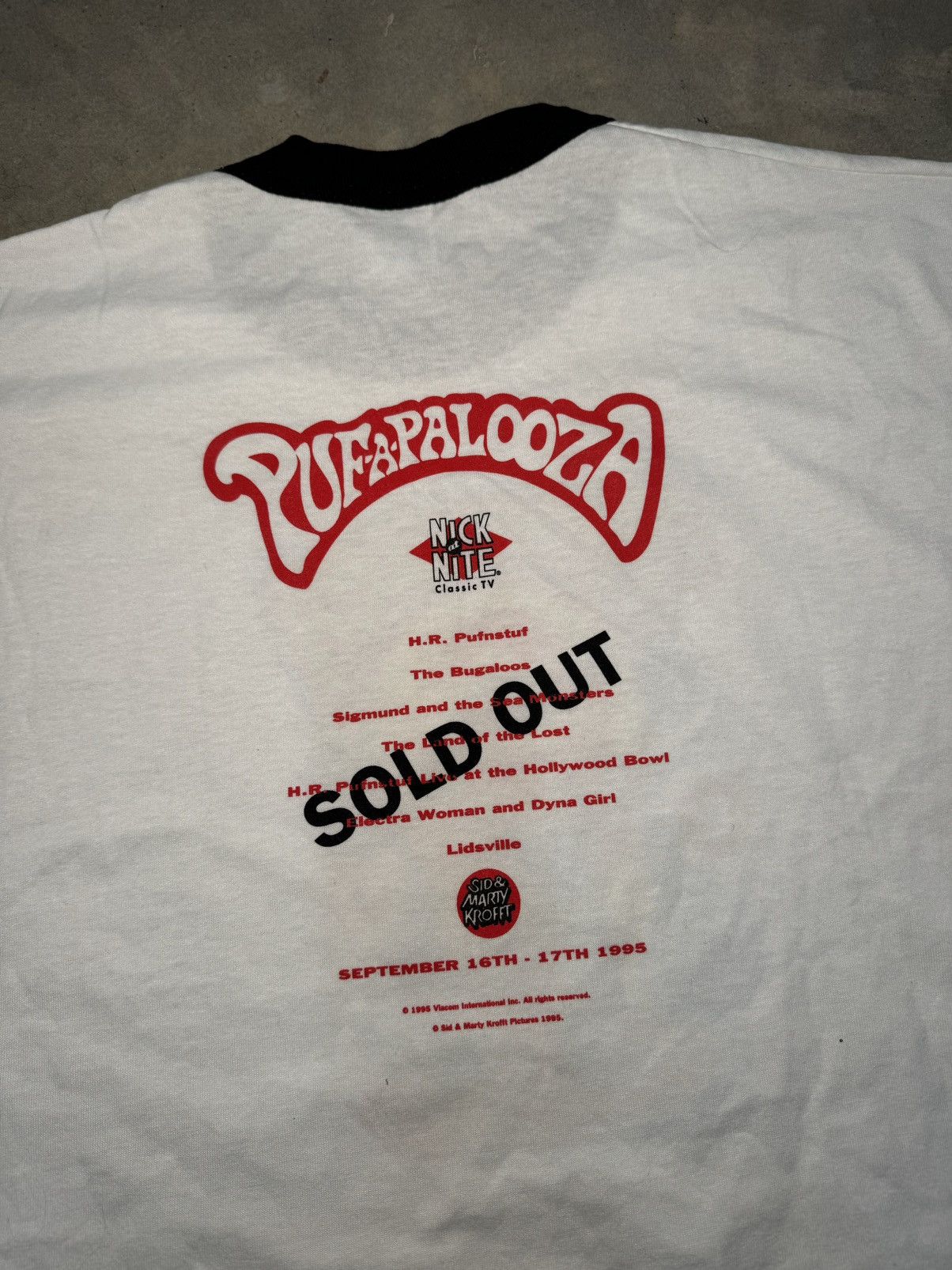 Nickelodeon NWT 1995 Nick At Nite Pufapalooza Hr Pufnstuf Bugaloos Rare Size US XL / EU 56 / 4 - 5 Thumbnail