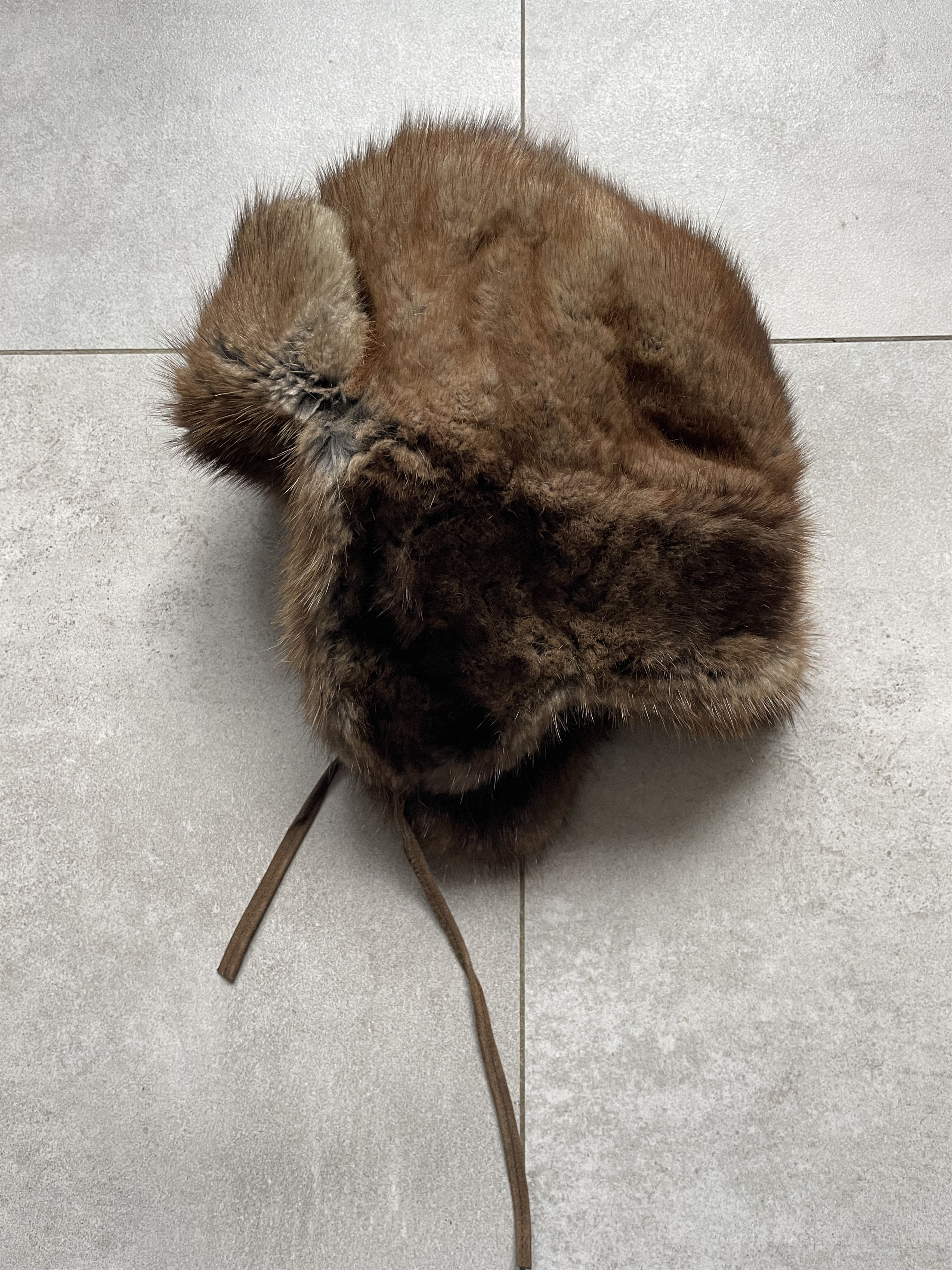 Japanese Brand VINTAGE REAL FUR USHANKA TRAPER BROWN WINTER HAT Size ONE SIZE - 1 Thumbnail