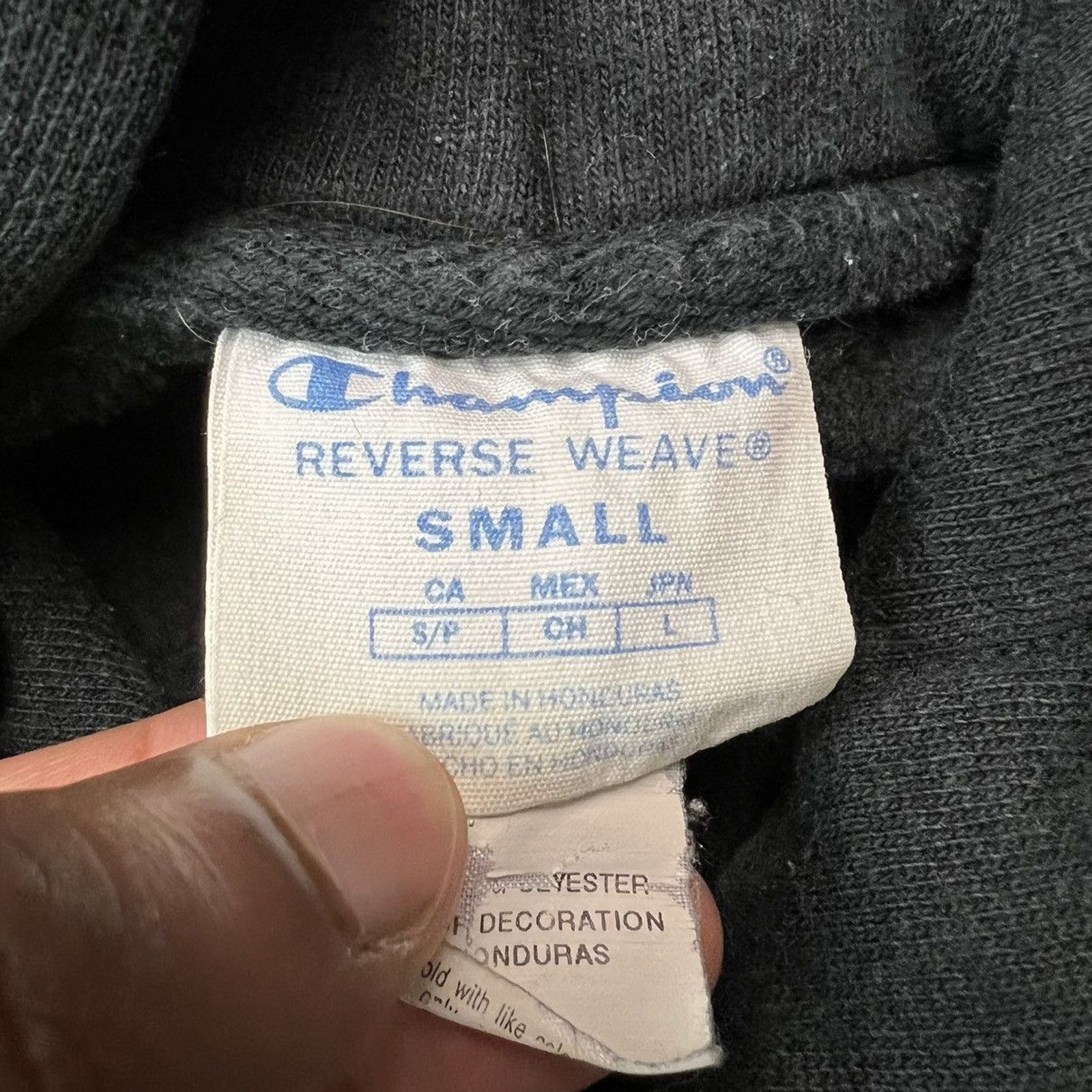 Champion × Vintage Champion Reverse Weave Hoodie Script Hooded Sweatshirt Size US S / EU 44-46 / 1 - 5 Thumbnail
