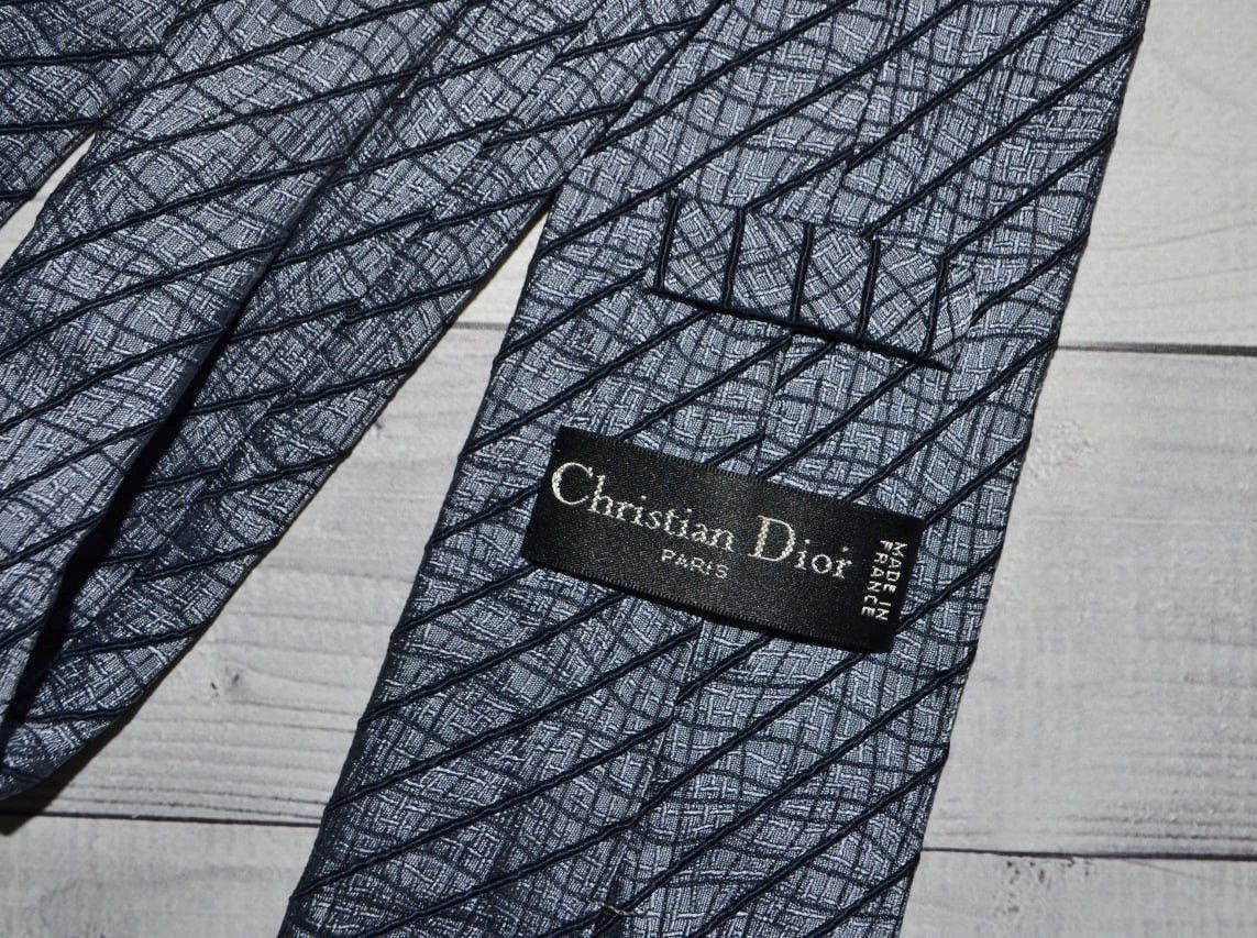 Christian Dior Monsieur × Dior × Vintage Vintage Christian Dior Blue Tie Silk Size ONE SIZE - 6 Thumbnail