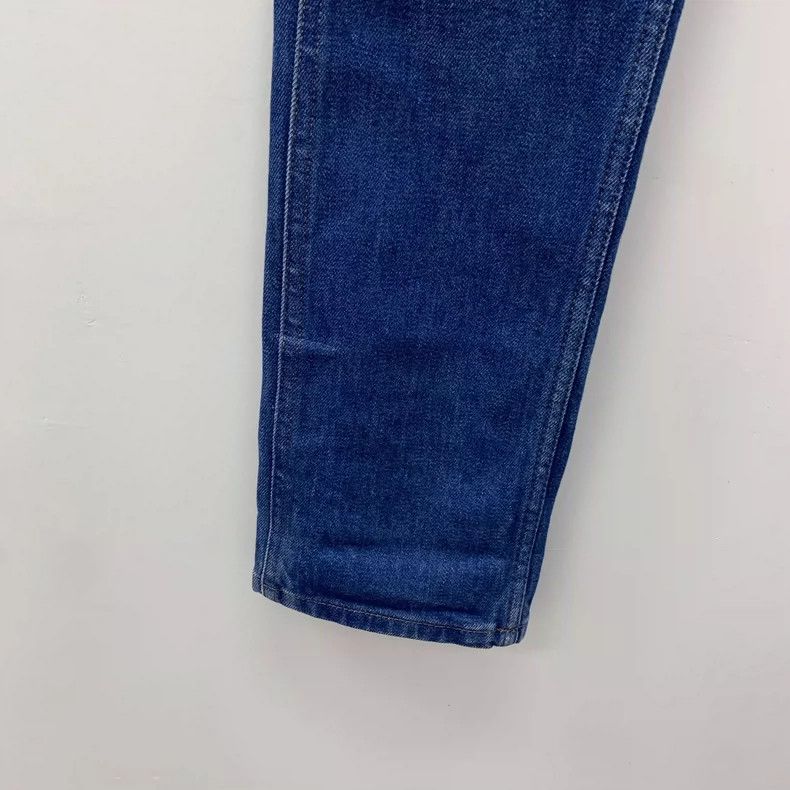 Gucci Gucci Blue leather brand cotton denim trousers 2504-Nextarr Size 28" / US 6 / IT 42 - 5 Thumbnail
