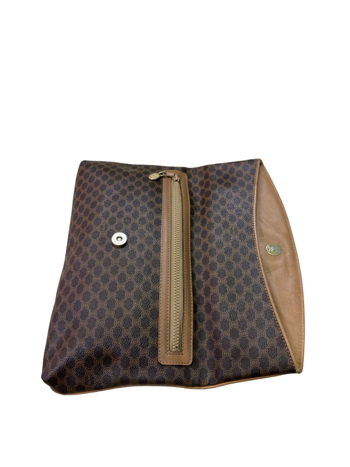 Celine × Vintage AUTHENTIC VINTAGE CELINE MACADAM CLUTCH BAG Size ONE SIZE - 17 Thumbnail