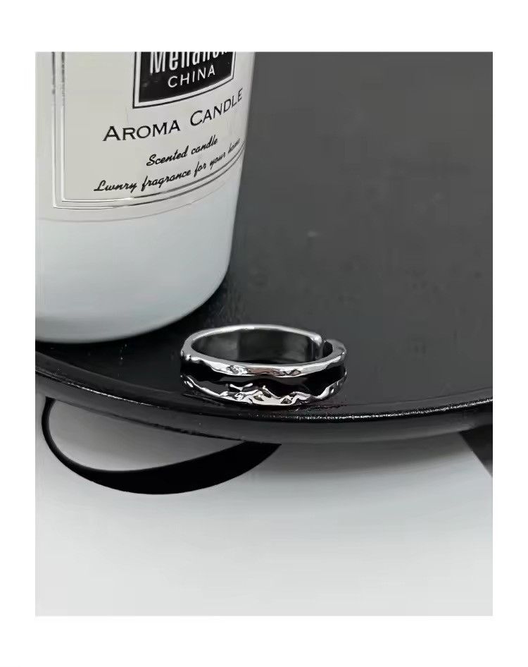 Japanese Brand × Vintage Kpop Goth Punk Vintage Double Oil Drip Open Rings for Women Size ONE SIZE - 1 Thumbnail