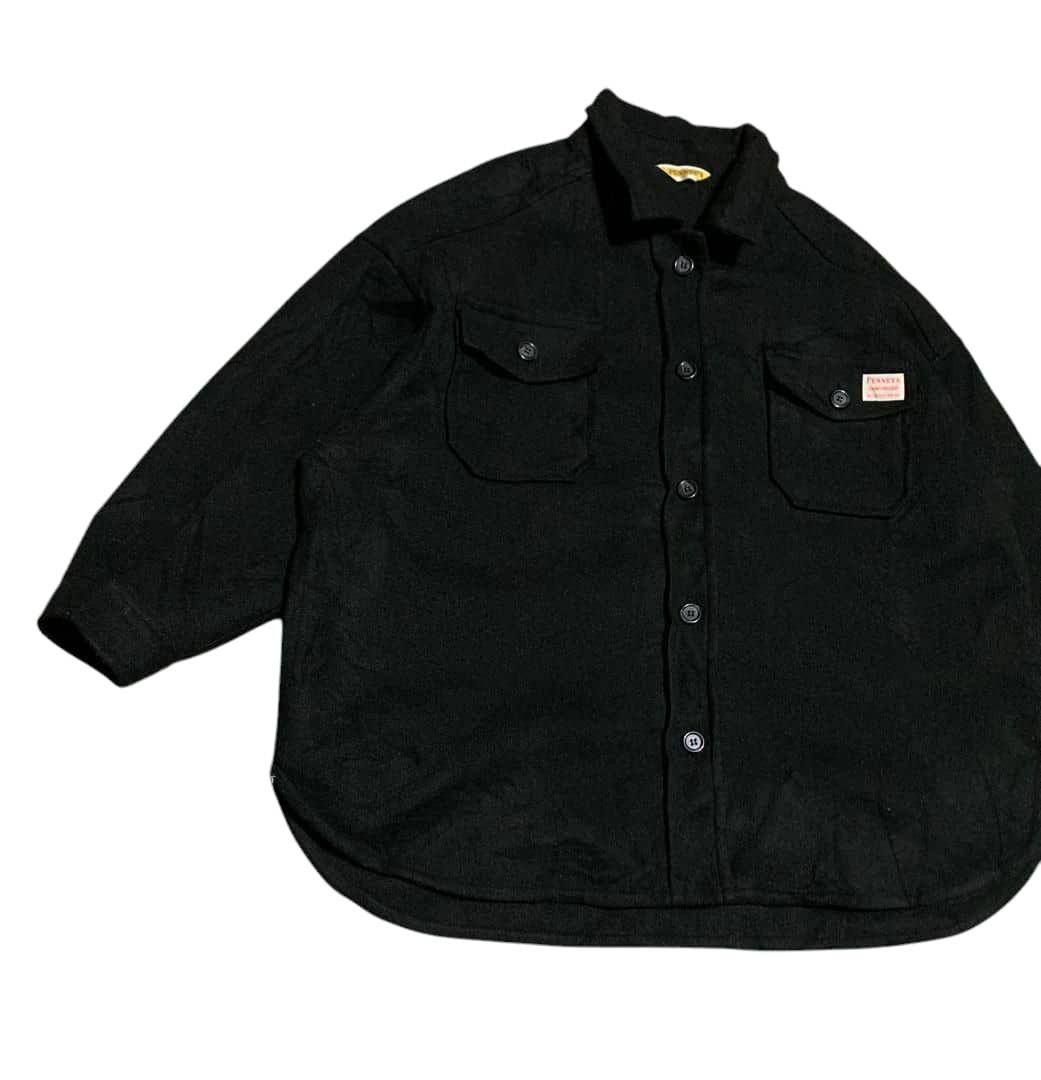 Vintage Vintage Penneys Sanforized Wool Over Shirt Jacket Size US XL / EU 56 / 4 - 3 Thumbnail