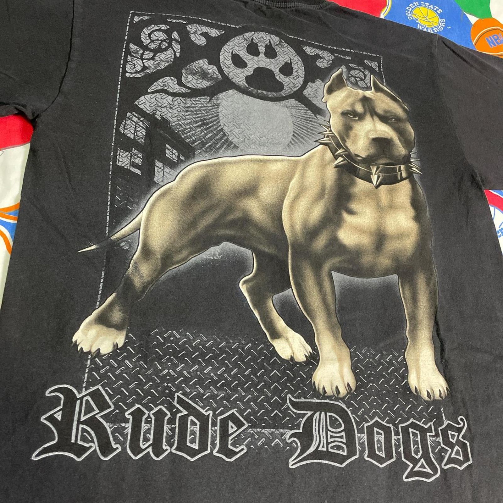 Vintage Y2K Rude Dogs Pit Bull Pitbull California Gangster Tee Size US L / EU 52-54 / 3 - 4 Thumbnail
