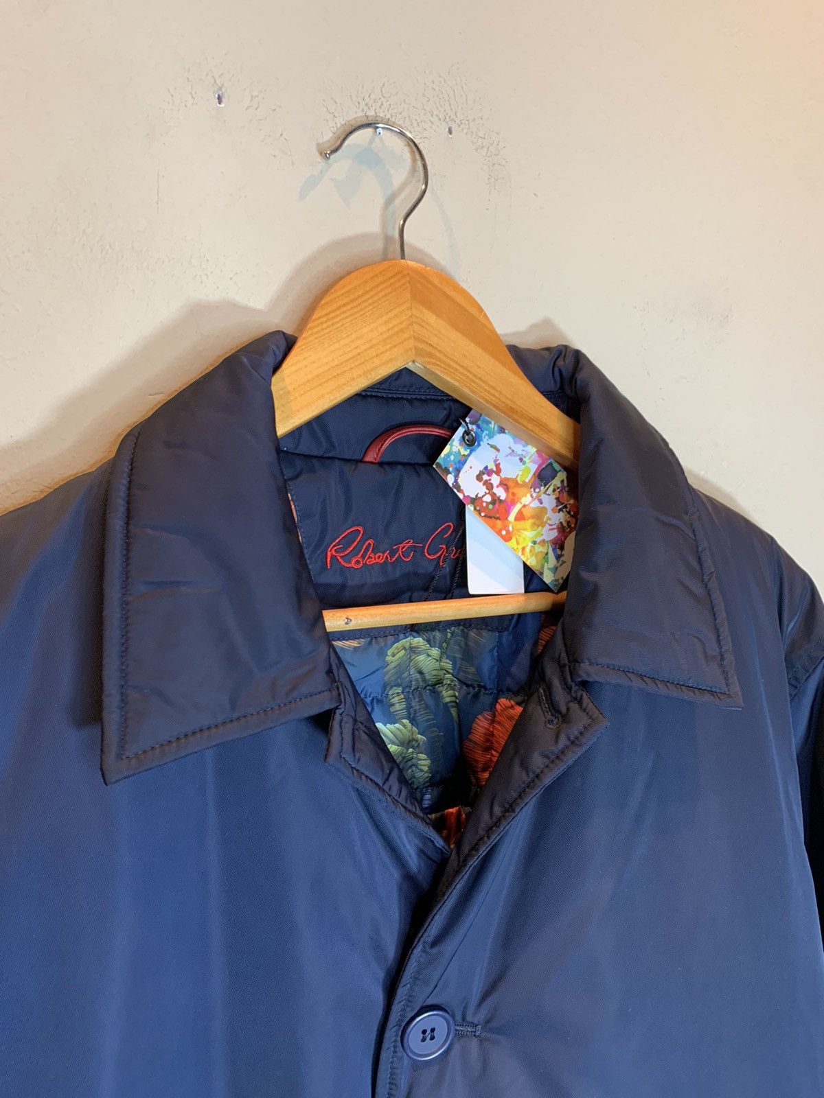 Robert Graham *RARE* New Robert Graham Floral Lined Padded Coat Jacket - L Size US L / EU 52-54 / 3 - 4 Thumbnail