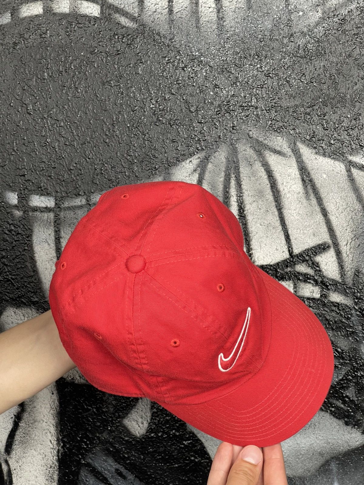Nike Nike Embroidered Logo Red Cap One Size Fits Size ONE SIZE - 5 Thumbnail