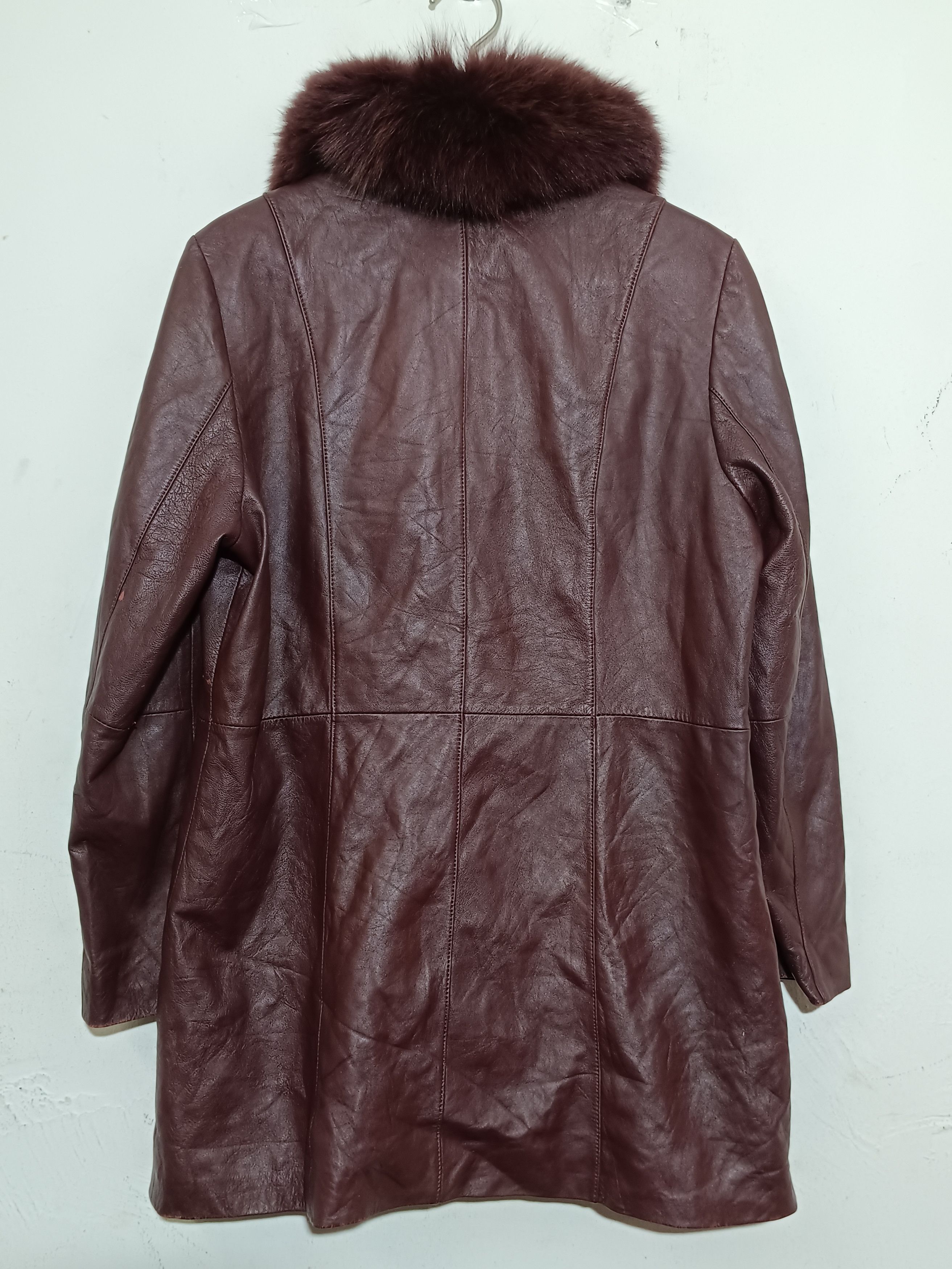 14th Addiction Vintage Coat Leather Sheepskin Fur Fox Size US L / EU 52-54 / 3 - 7 Thumbnail