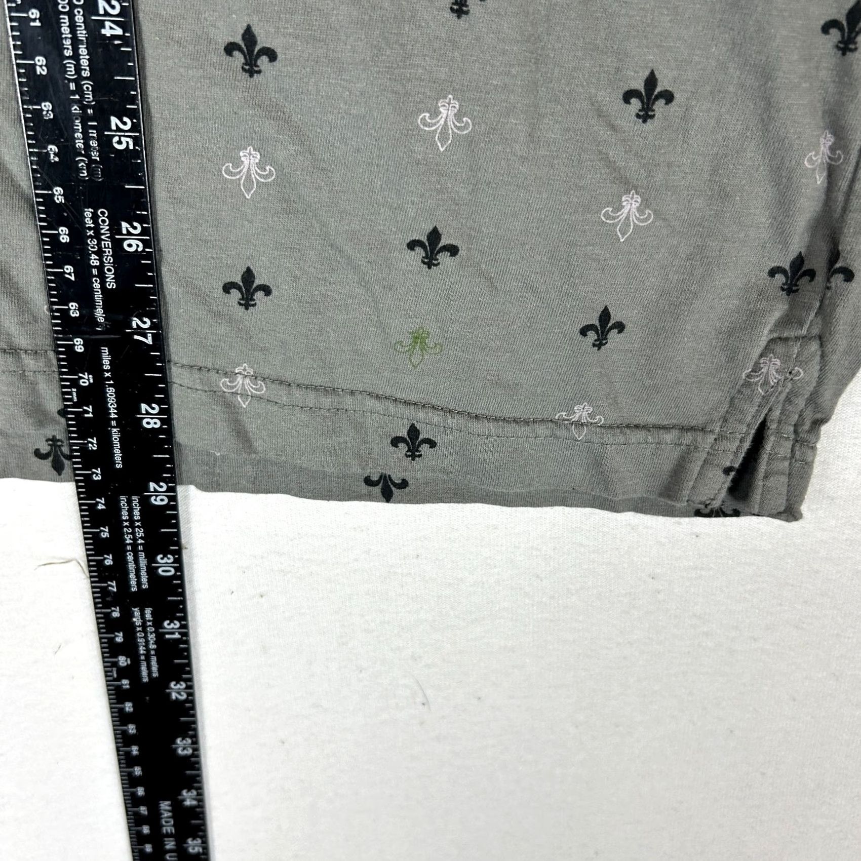 Point Zero Point Zero Polo Shirt Men's XL Gray Fleur De Lis Graphic Shirt Size US XL / EU 56 / 4 - 7 Thumbnail