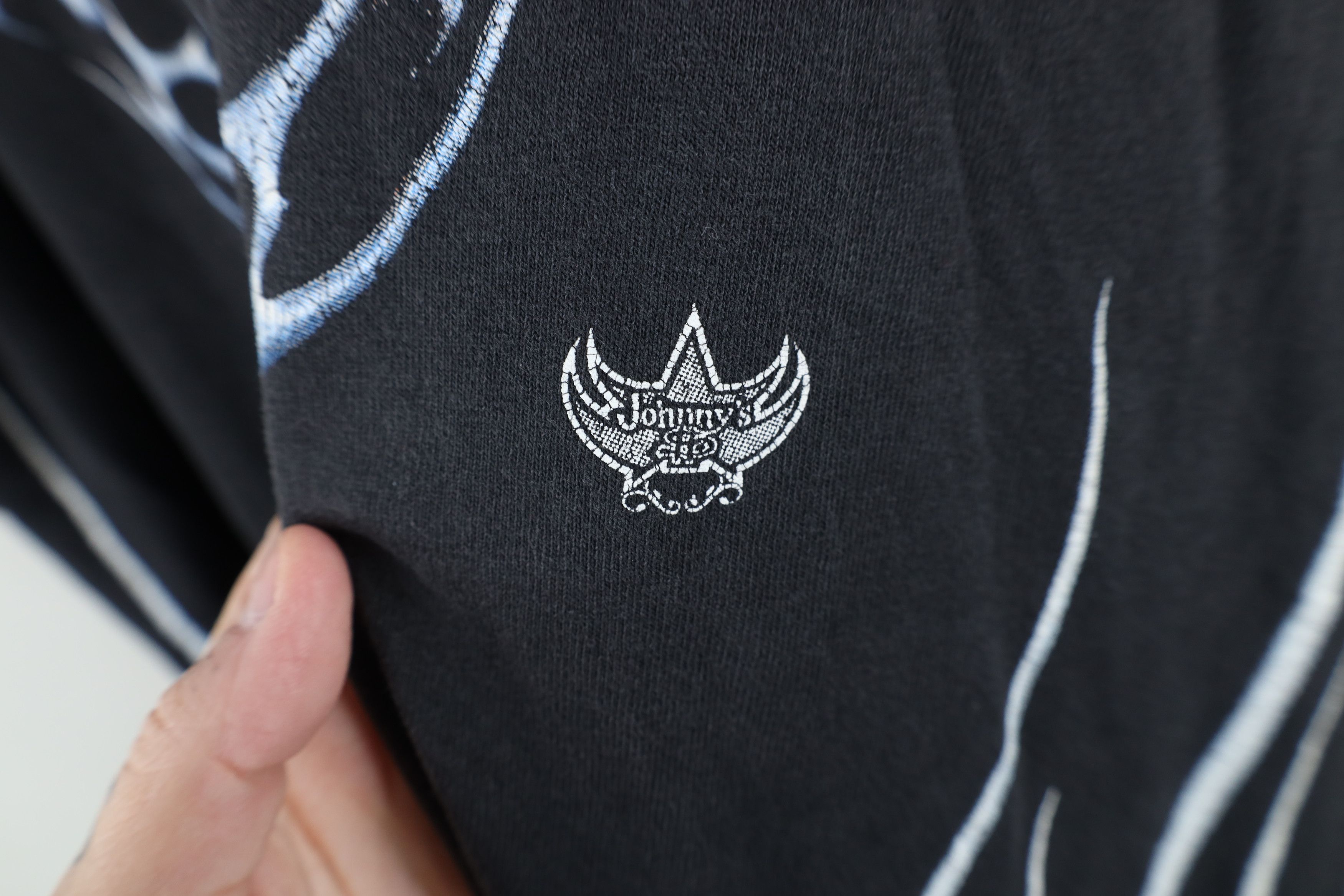 Vintage Vintage 90s Y2K Streetwear Cross Tribal Fire Flames T-Shirt Size US XL / EU 56 / 4 - 13 Thumbnail