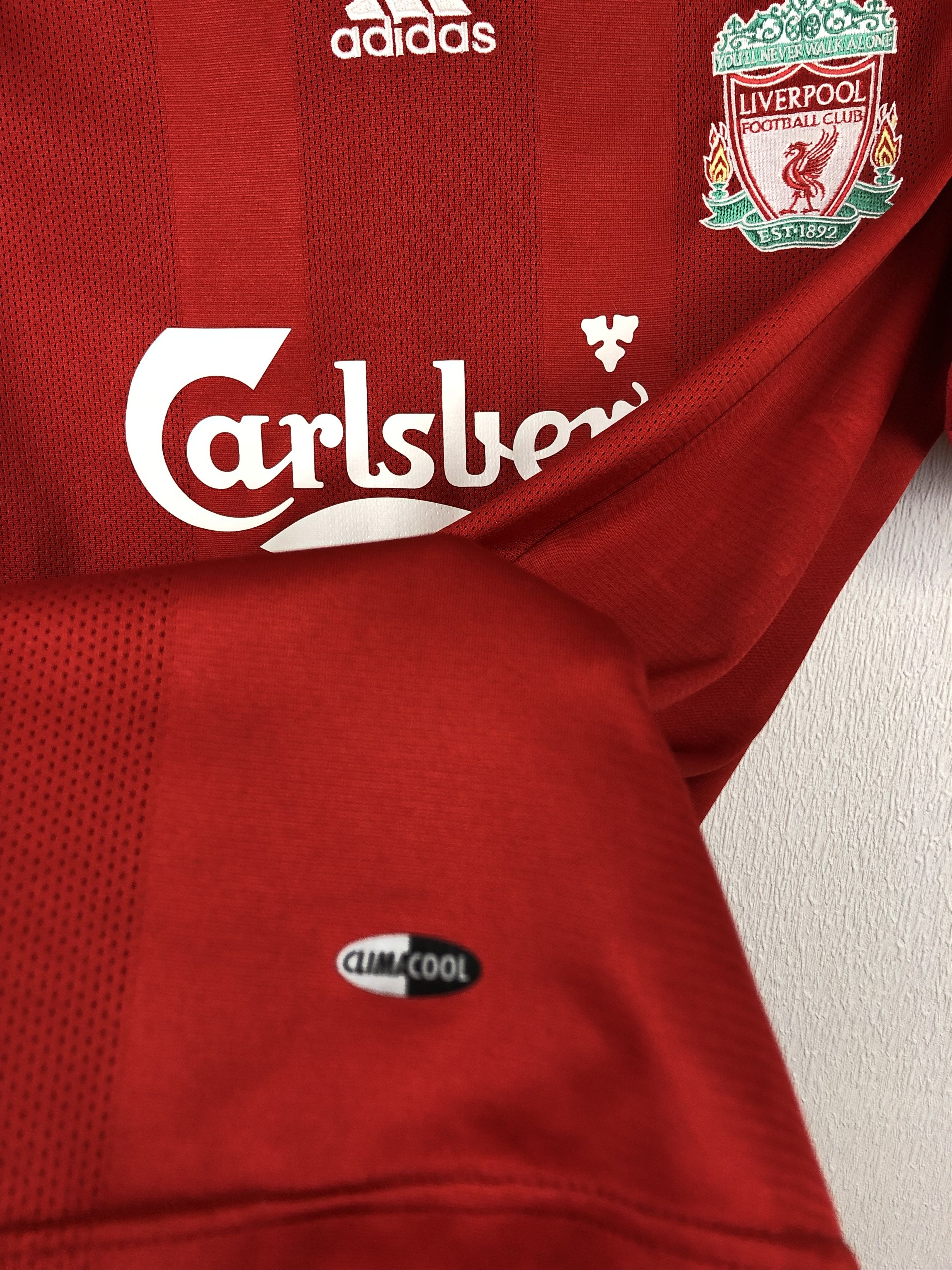Vintage Liverpool football shirt 2008 Soccer #8 Gerrard Jersey Rare Size US M / EU 48-50 / 2 - 10 Thumbnail