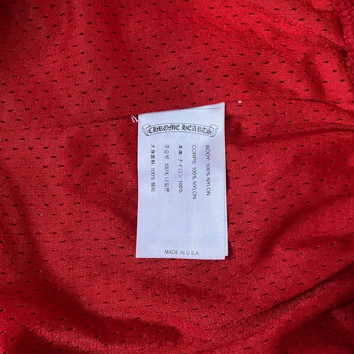 Chrome Hearts Mattyboy Mesh Shorts RED Size US 34 / EU 50 - 7 Thumbnail
