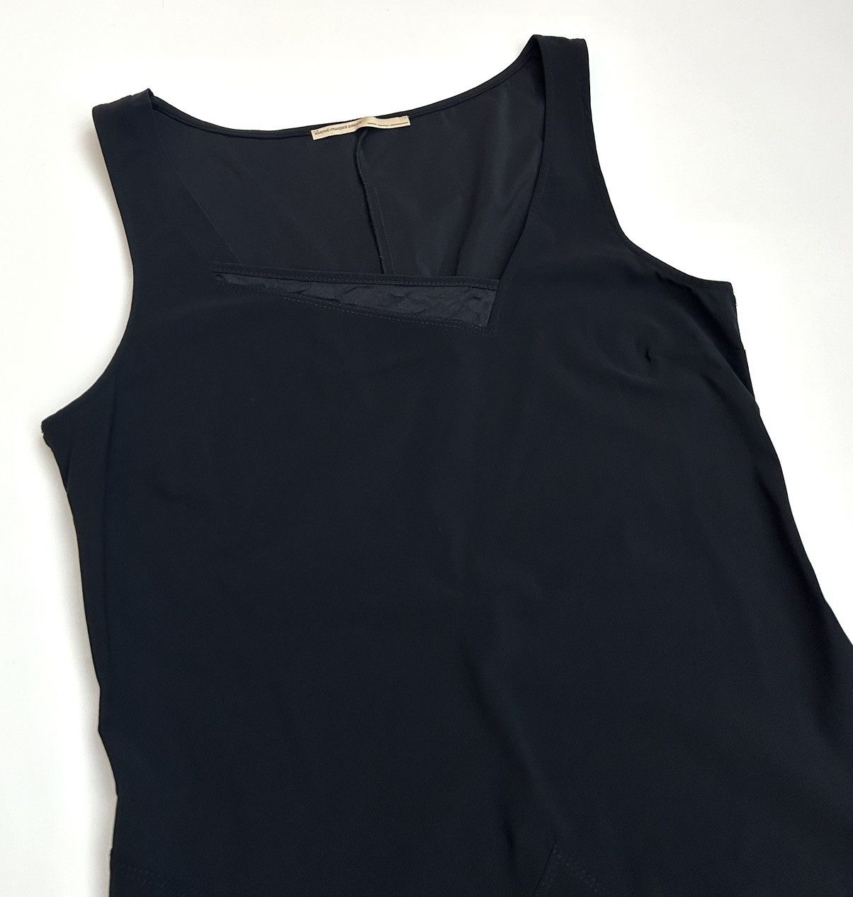 Marithe + Francois Girbaud × Vintage Marithe Francois Girbaud Sleeveless Black Midi Dress Size L / US 10 / IT 46 - 3 Thumbnail