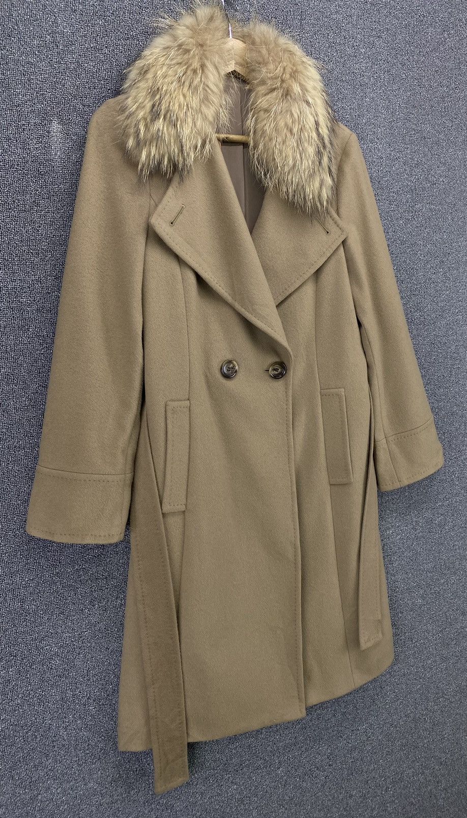 George Vintage Georges Rech Paris Wool Long Jacket Size XS / US 0-2 / IT 36-38 - 2 Thumbnail