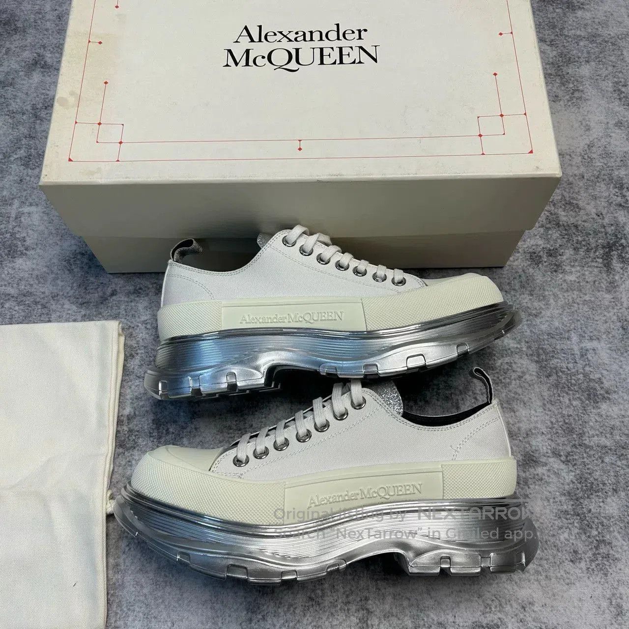 Alexander McQueen Alexander McQueen Thick Platform Canvas Shoes. Size US 8 / EU 41 - 2 Thumbnail