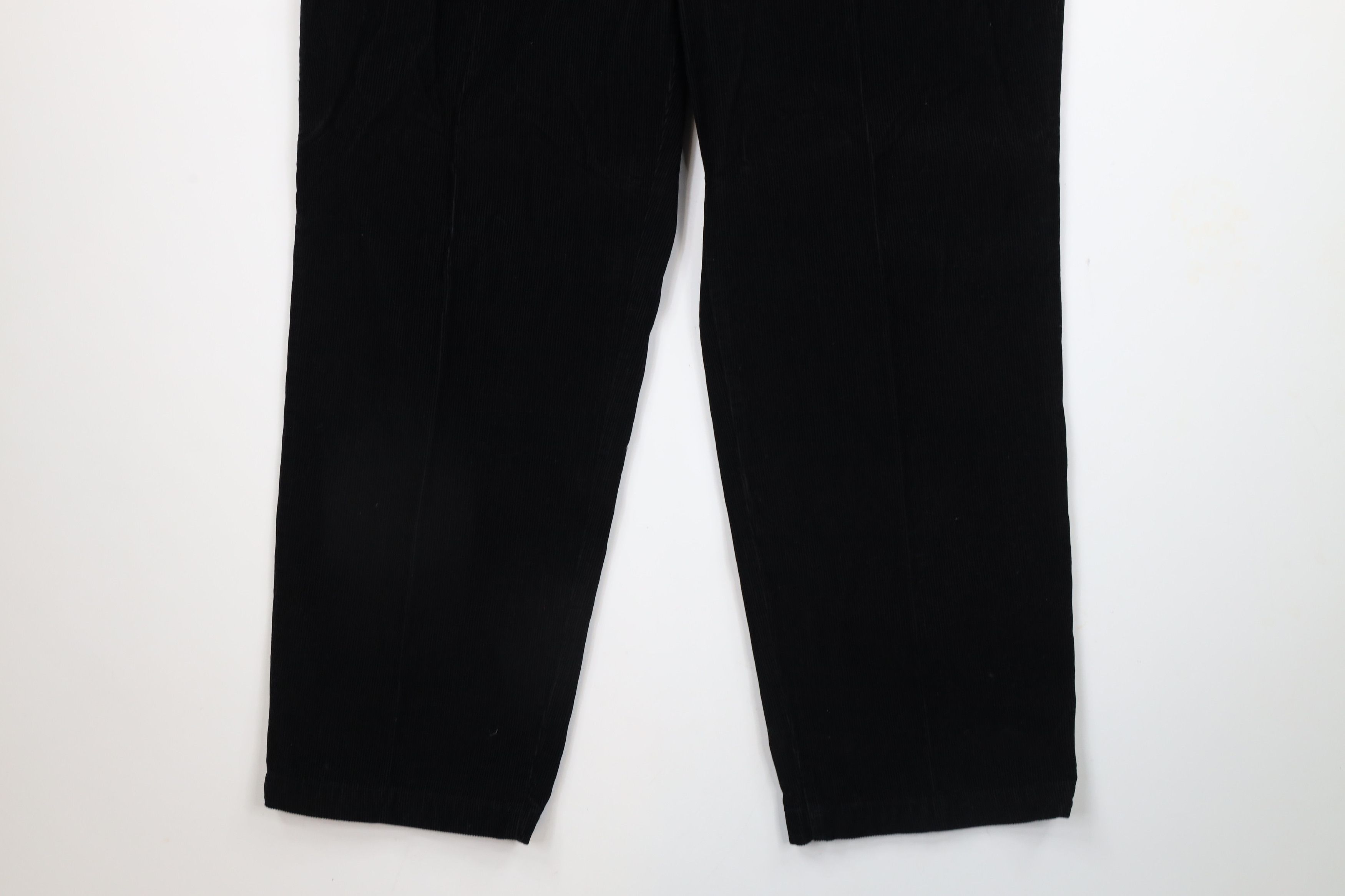 Vintage Vintage 90s Streetwear Wide Led Corduroy Chino Pants Black Size US 36 / EU 52 - 4 Thumbnail