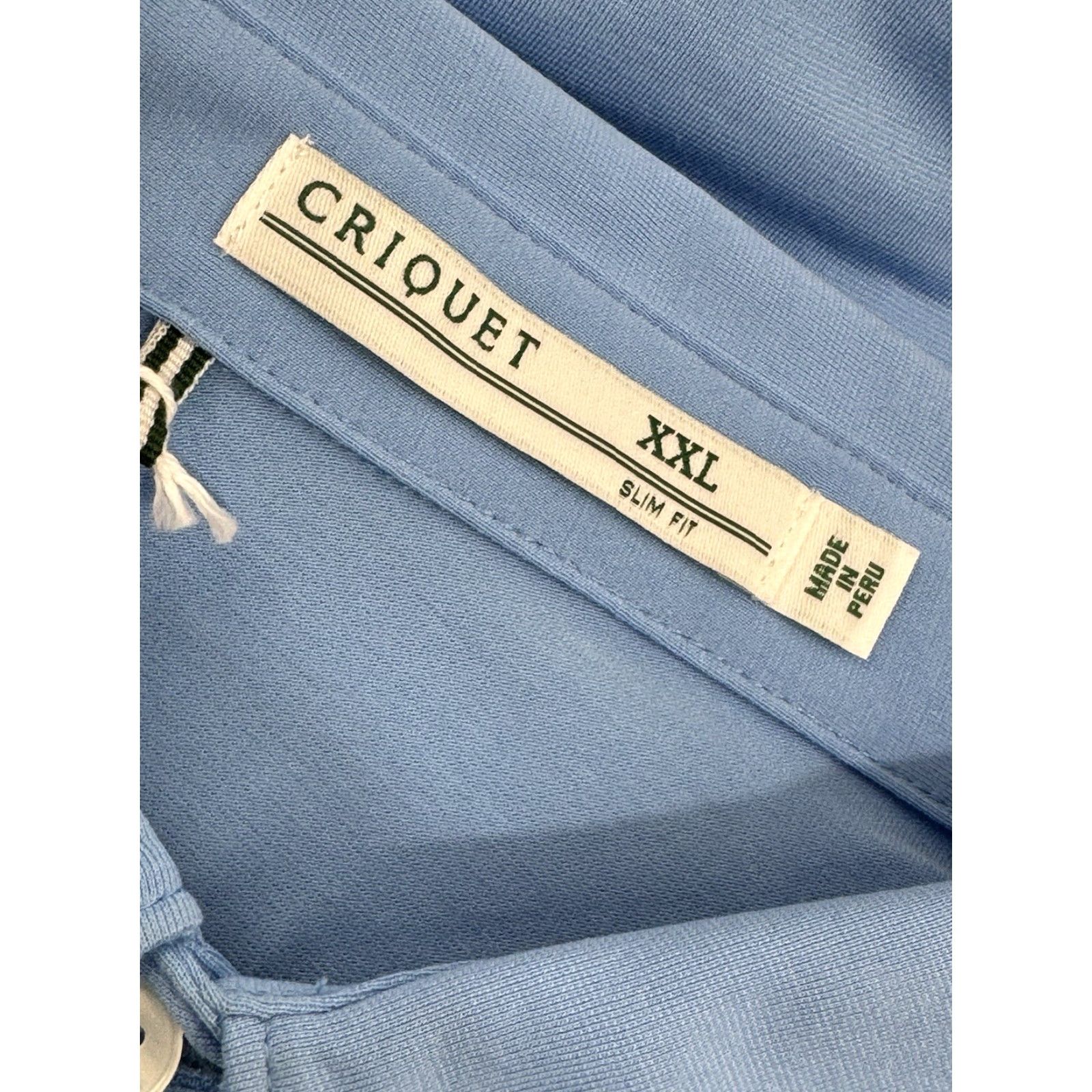 Vintage CRIQUET Austin - NEW w TAG - SLIM FIT Embroidered Logo XXL Golf Polo Shirt - Light Blue - Men - 2XL - Polo - Logo - Slimming - Golf Size US XXL / EU 58 / 5 - 5 Thumbnail
