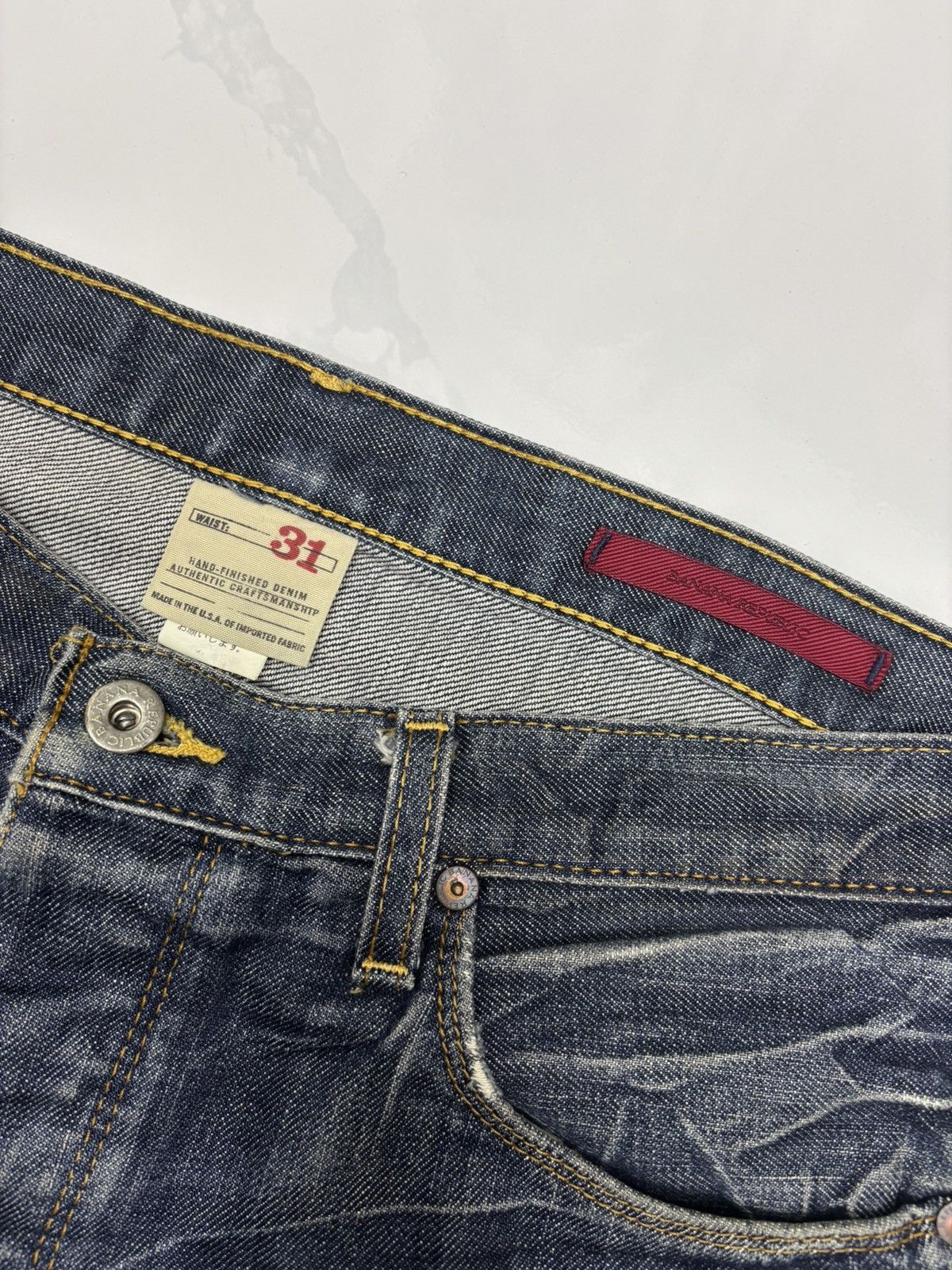 Kapital FLARE JEANS BANANA REPUBLIC DISTRESSED DENIM JEANS Size US 32 / EU 48 - 10 Thumbnail