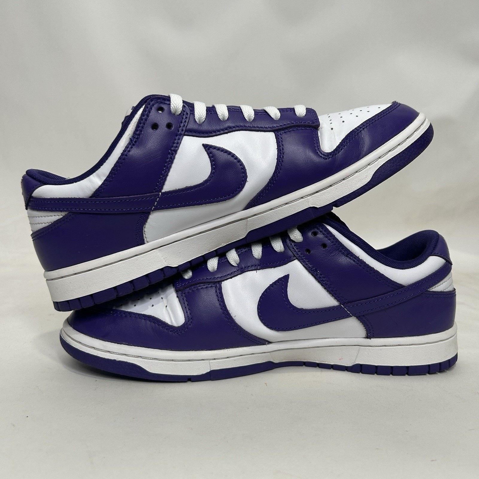 Nike Nike Dunk Low Retro “Championship Court Purple White” Size US 11 / EU 44 - 3 Thumbnail