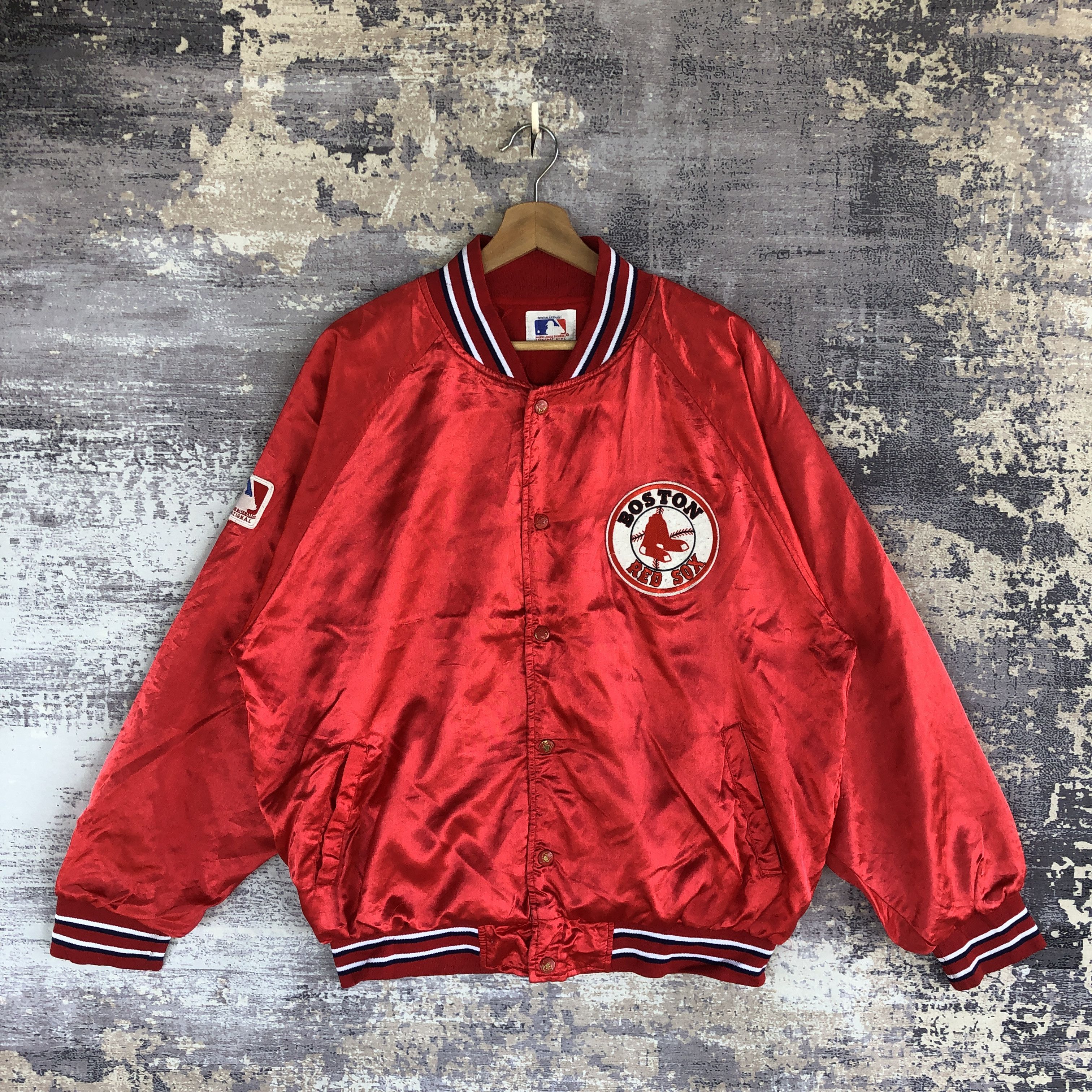 Vintage Vintage Boston Sox Baseball Jackets MLB Baseball Wool Jacket Size US L / EU 52-54 / 3 - 1 Thumbnail