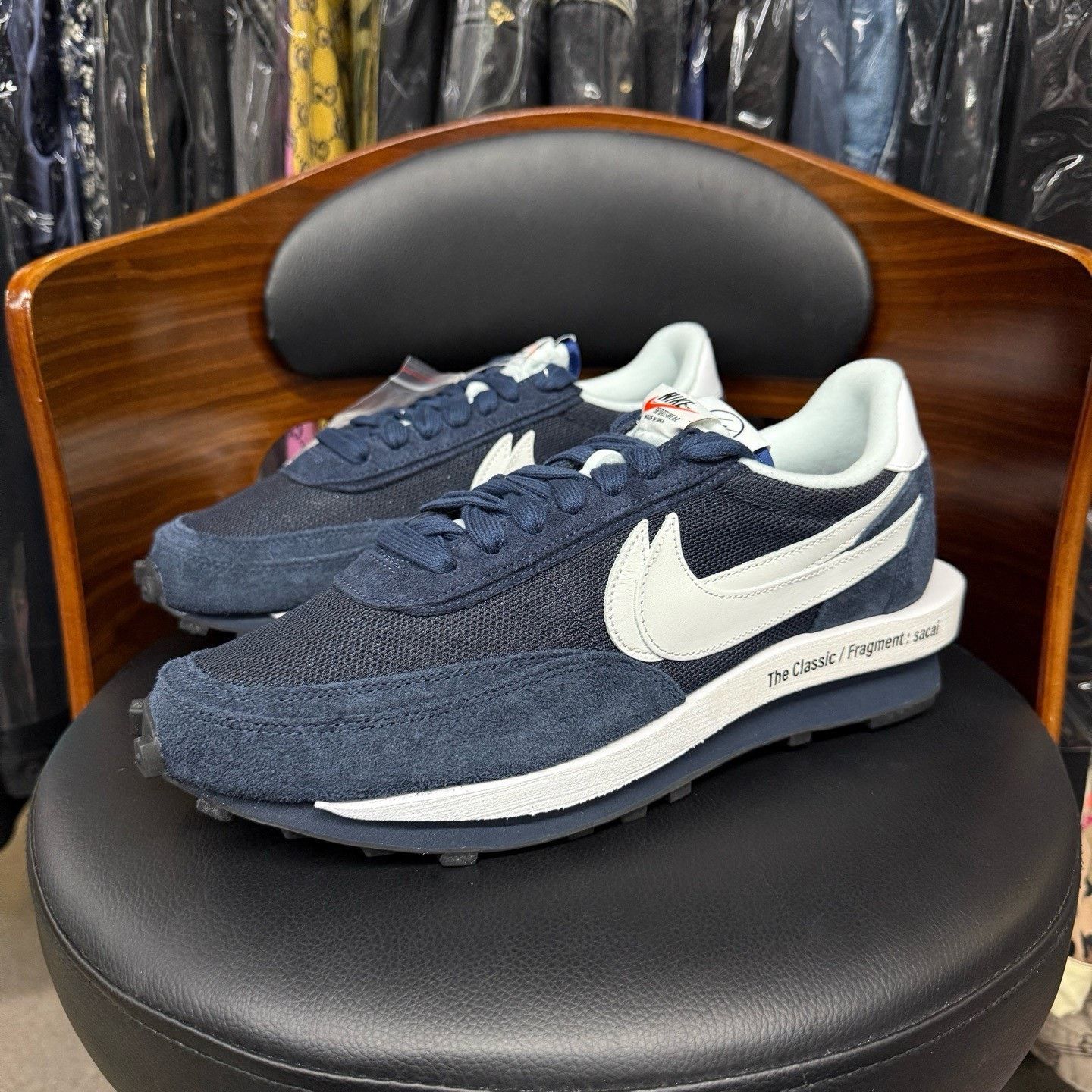 Nike Nike SACAI Collab Blue Lowtop Sneakers 45 Men Size US 11.5 / EU 44-45 - 1 Thumbnail