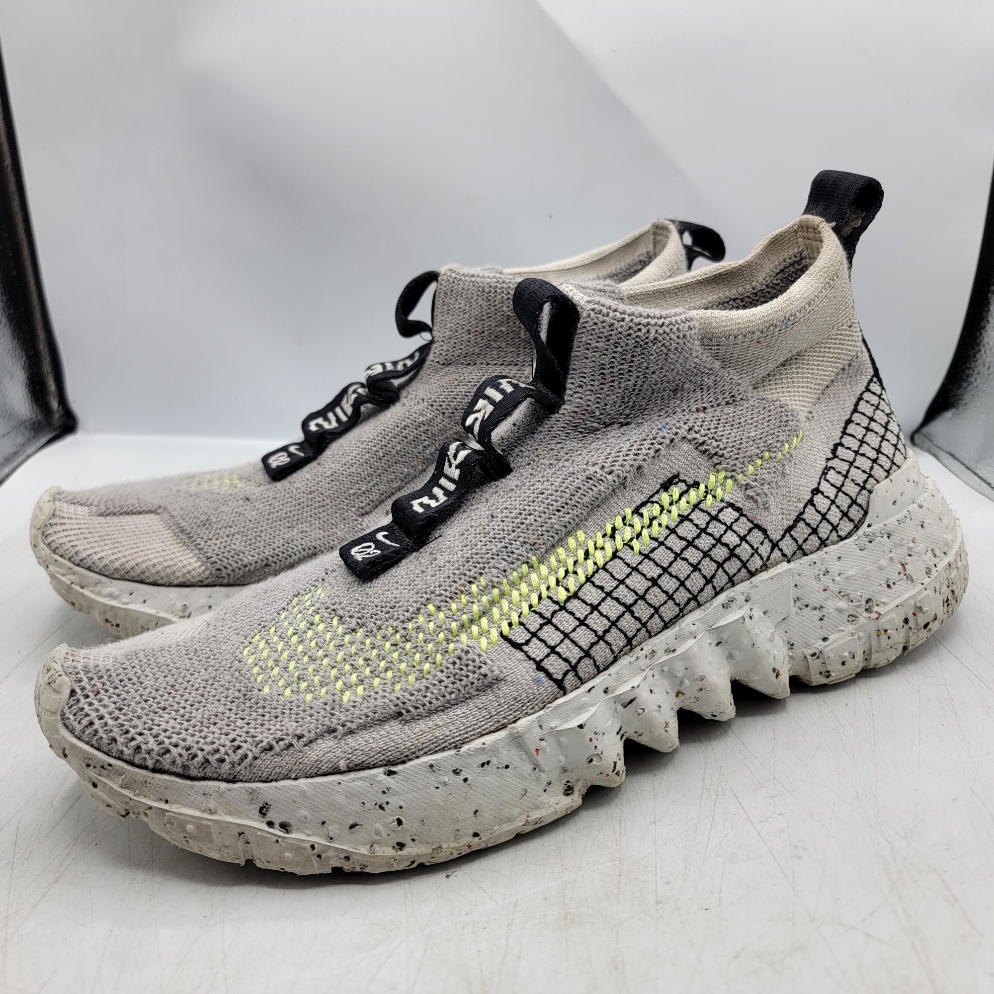Nike Nike Space Hippie 02 Low Mens 10.5 Sneakers Shoes Gray Volt Size US 10.5 / EU 43-44 - 4 Thumbnail