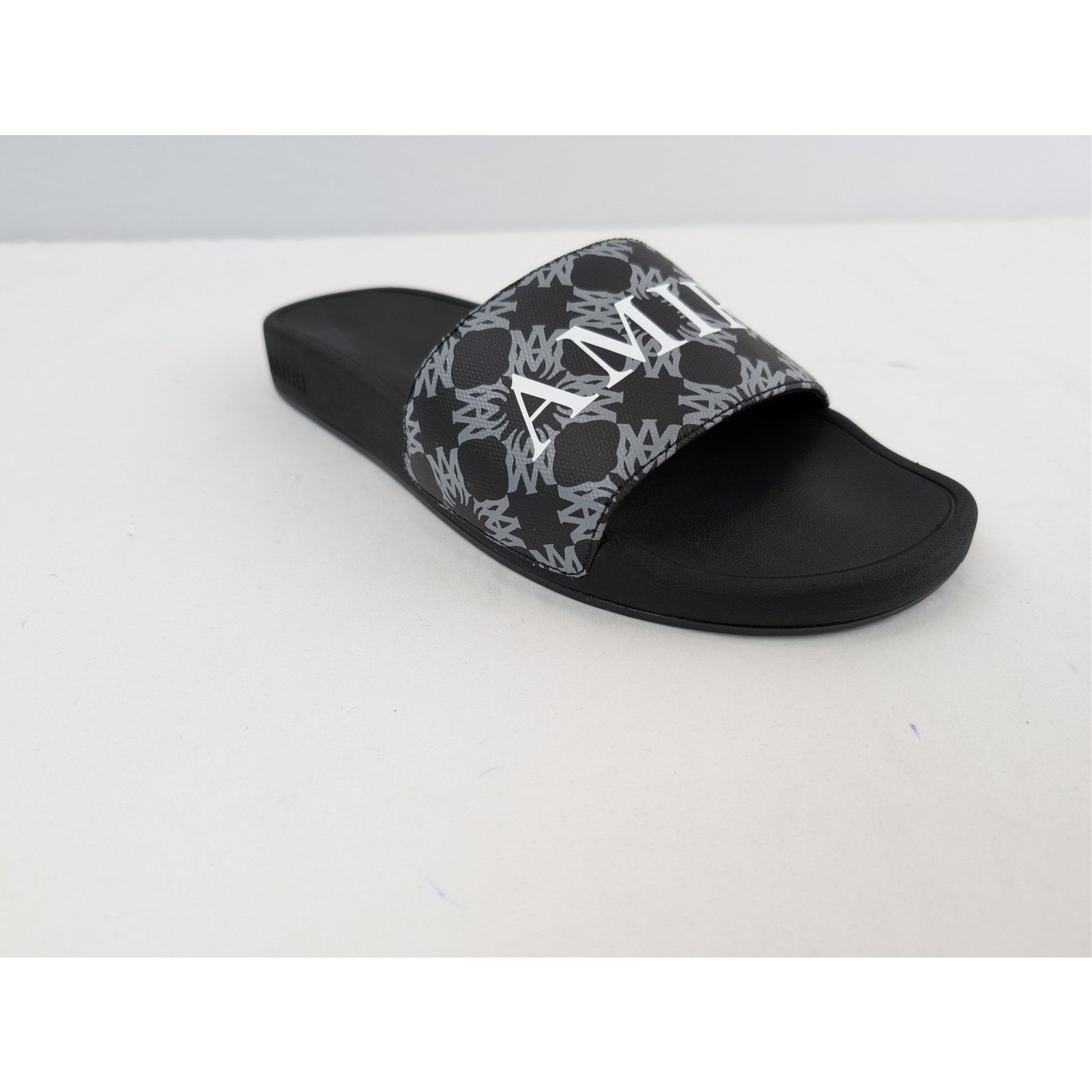 Amiri o1rshd1 MA Quad Canvas Pool Slide Sandals in Black Size US 12 / EU 45 - 3 Thumbnail