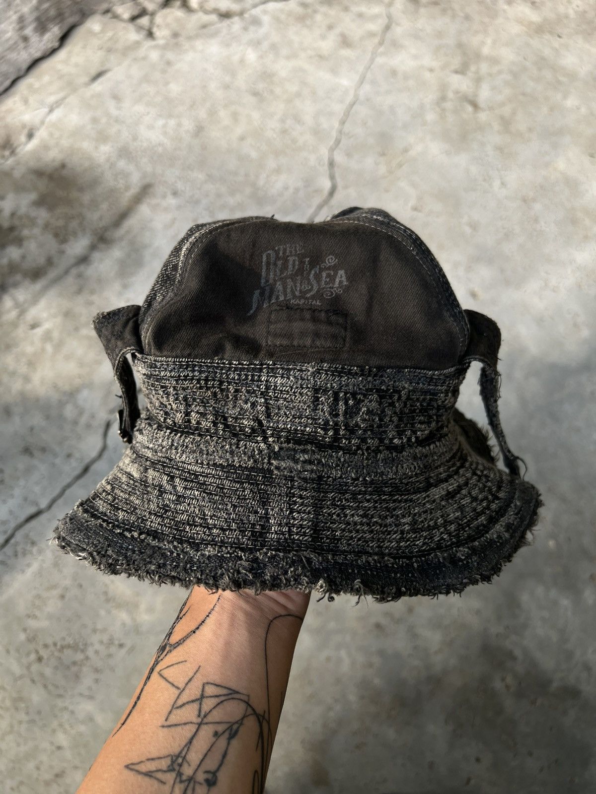 Kapital Thrashed Faded Kapital Bucket Hat Distressed ERD Size ONE SIZE - 3 Thumbnail