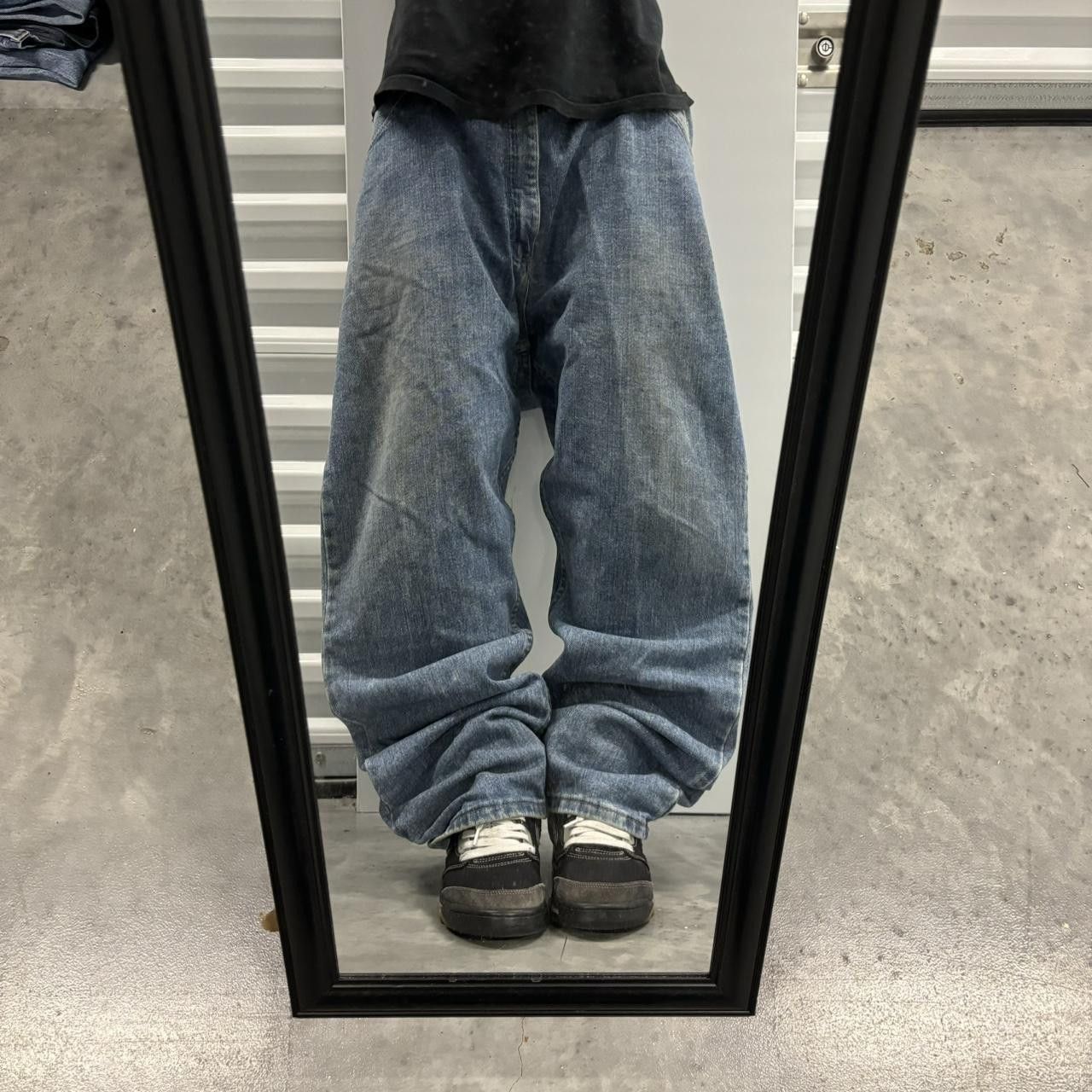 Japanese Brand × Vintage Crazy Vintage Y2K/2000s Baggy Medium wash Skater Denim Jeans! Size US 40 / EU 56 - 1 Thumbnail