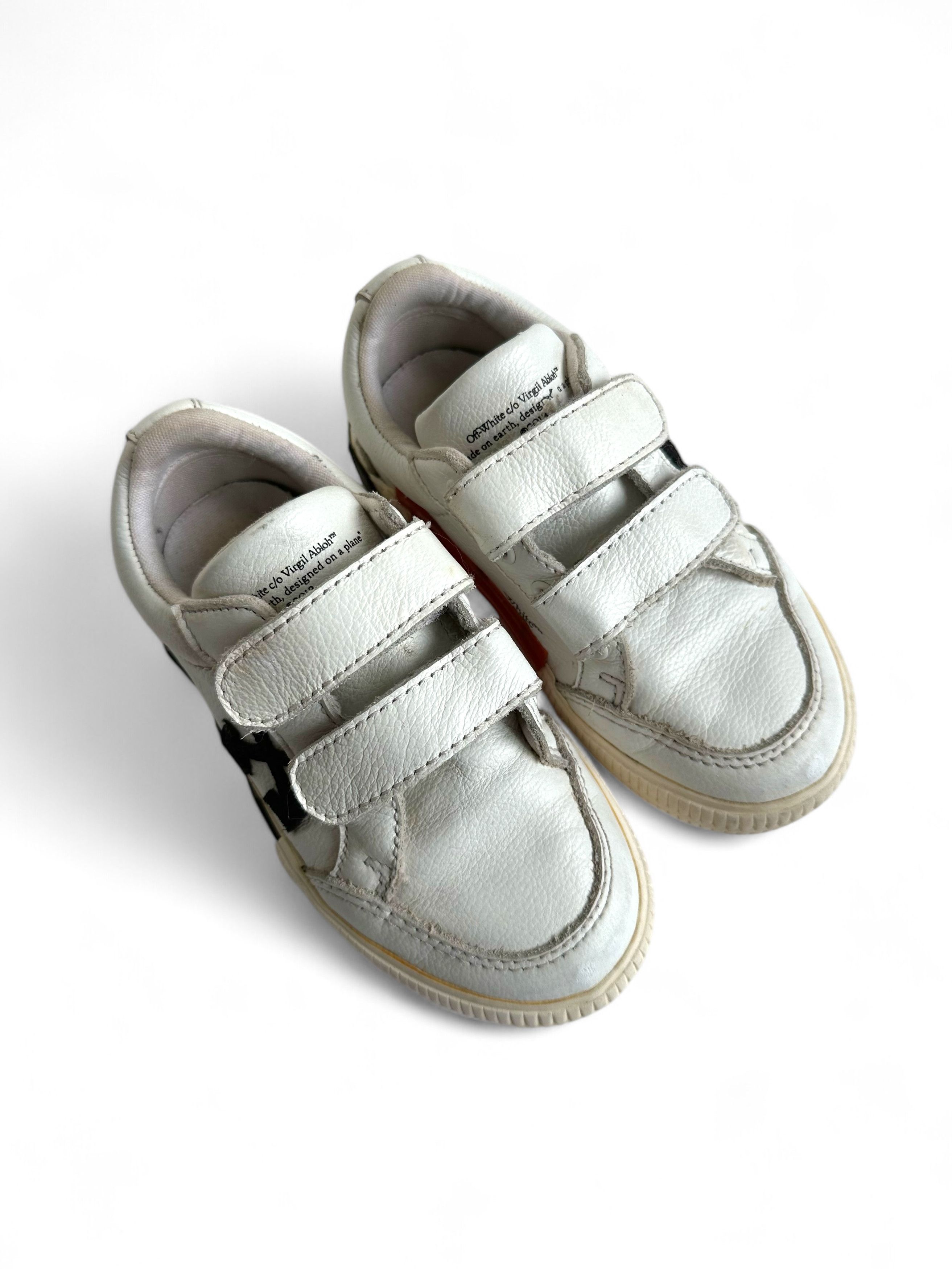 Off-White Off White Kids Velcro Vulcanized Low Top Sneakers Size US 4 / IT 34 - 5 Thumbnail