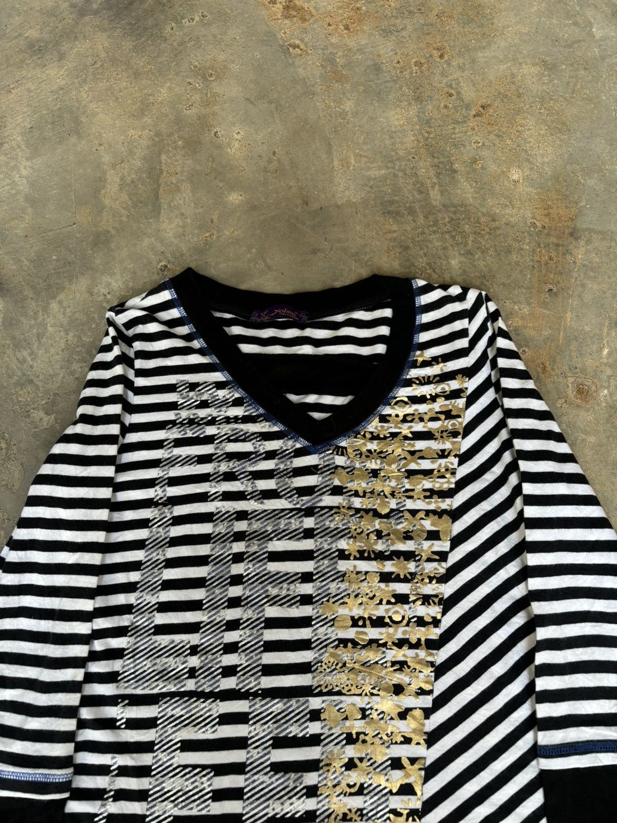 Hysteric Glamour Y2k Yolma Stripe Ifsixwasnine Punk Style Longsleeve Size M / US 6-8 / IT 42-44 - 2 Thumbnail
