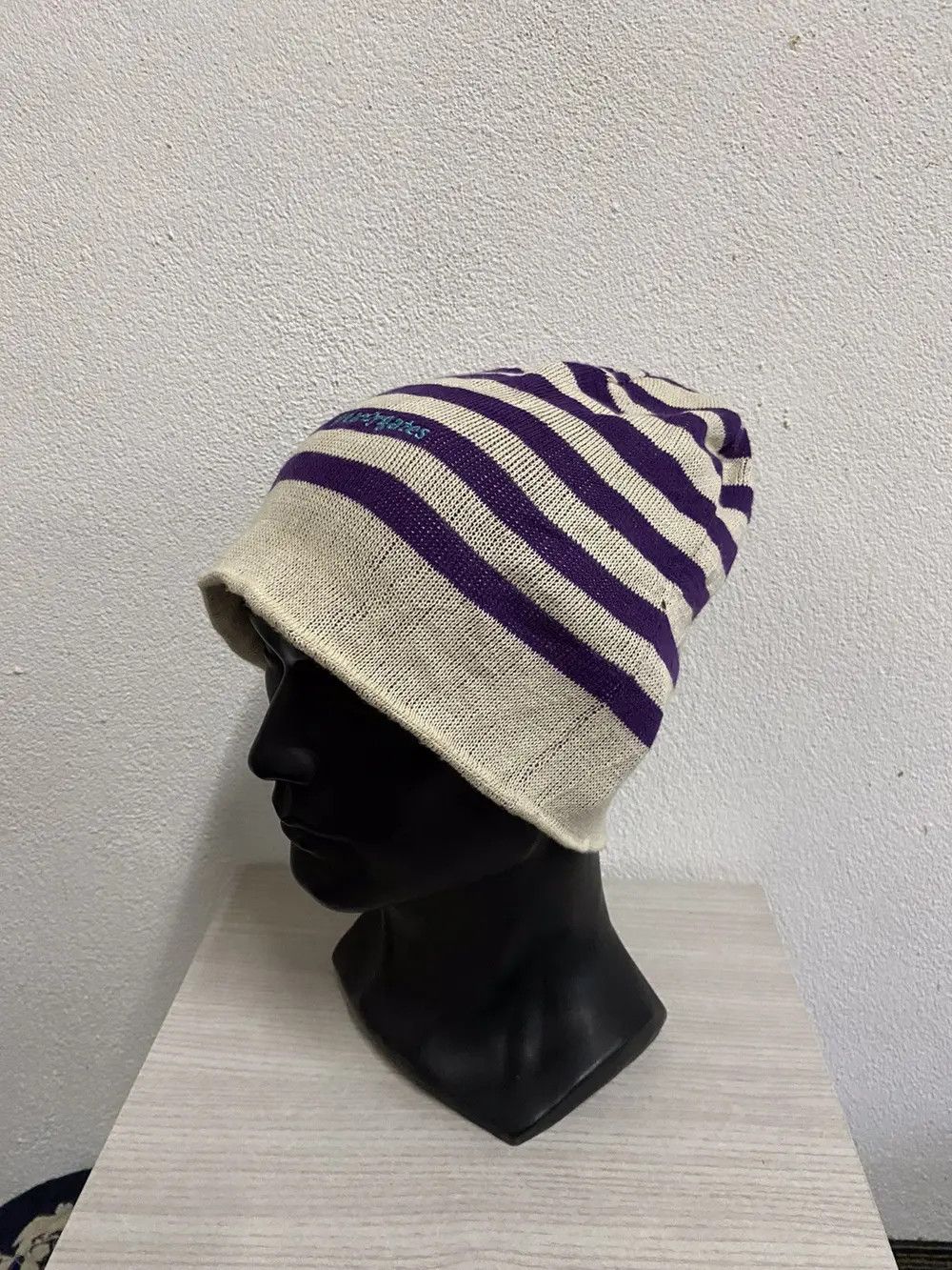 Japanese Brand Pearly Gates Stripe Design Beanie Hat Size ONE SIZE - 2 Thumbnail
